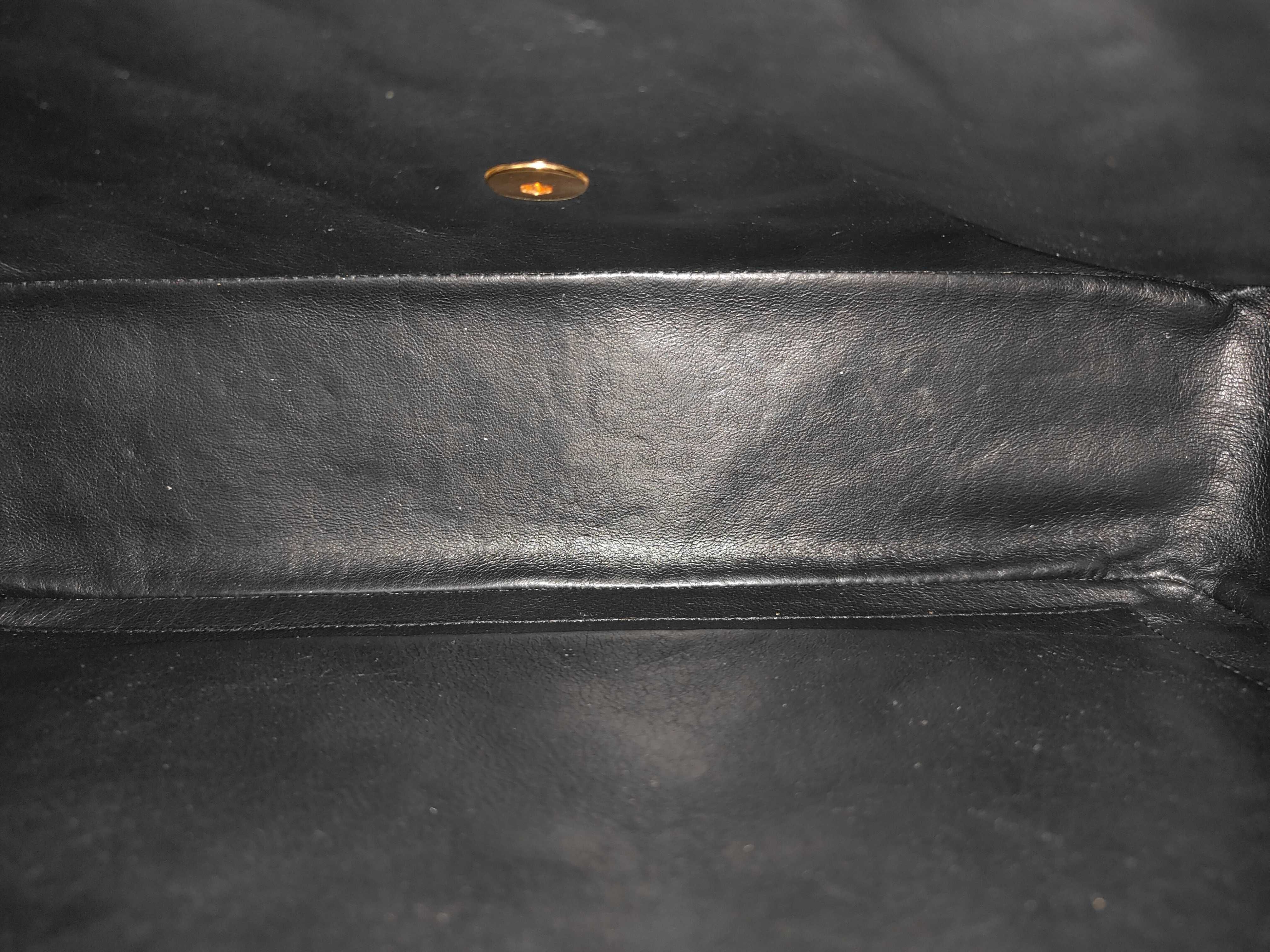Large Matelassé Caviar Skin Shoulder Bag — view 10