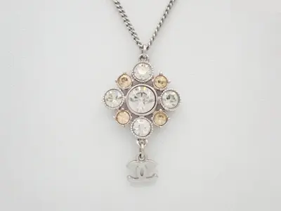 Coco Mark Swing Rhinestone Necklace