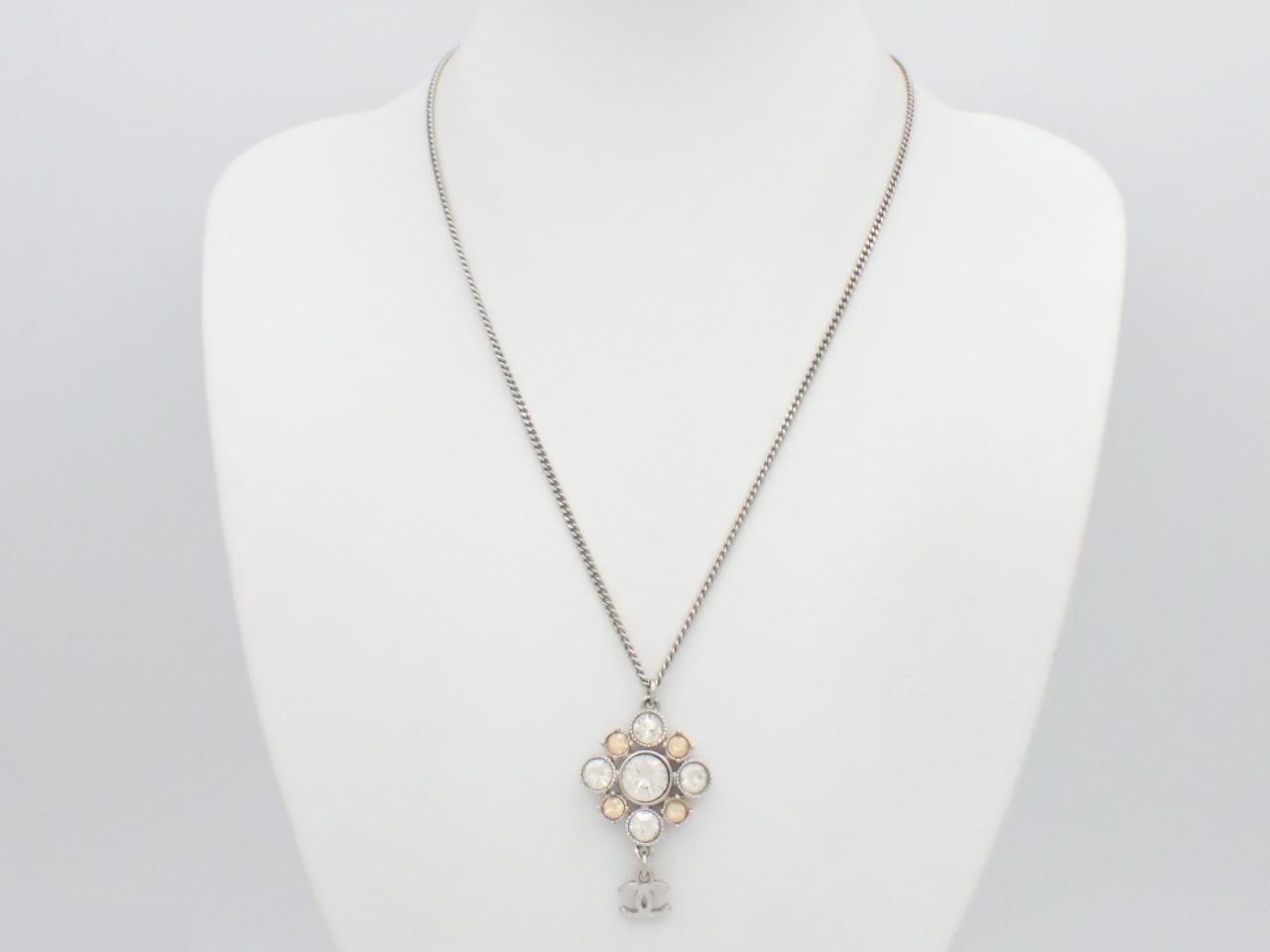 Coco Mark Swing Rhinestone Necklace — view 3
