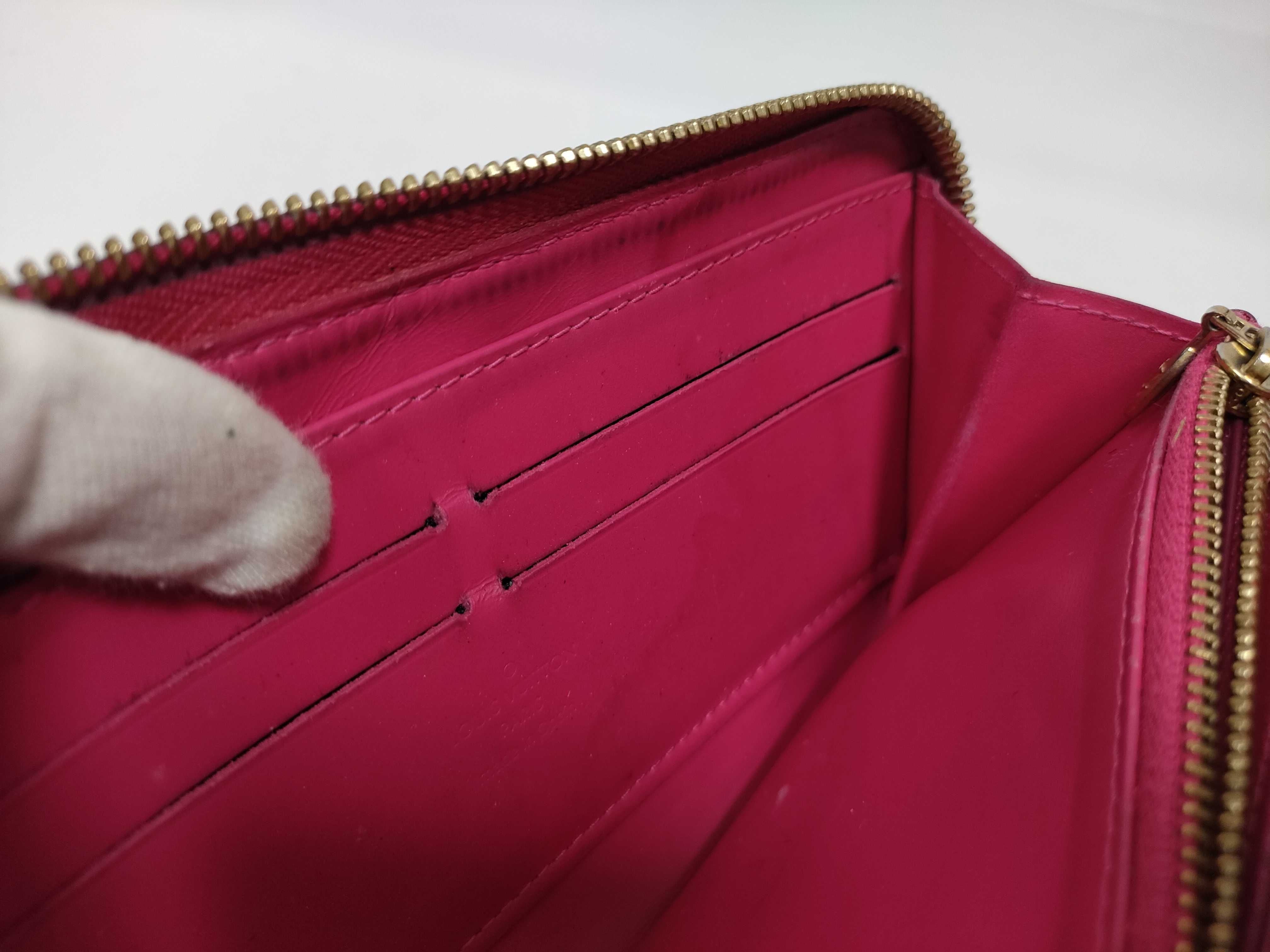 Vernis LV Round Zip Long Wallet Red Wallet — view 11