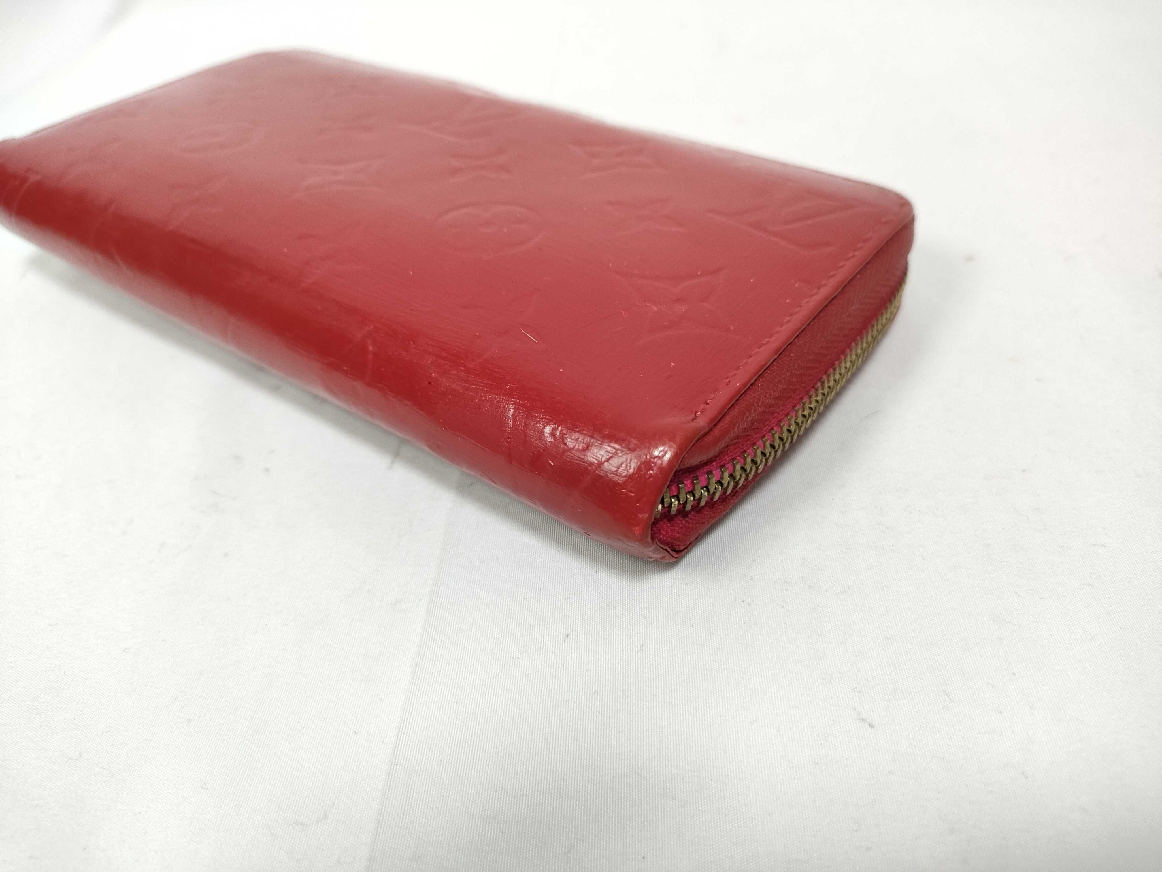Vernis LV Round Zip Long Wallet Red Wallet — view 3