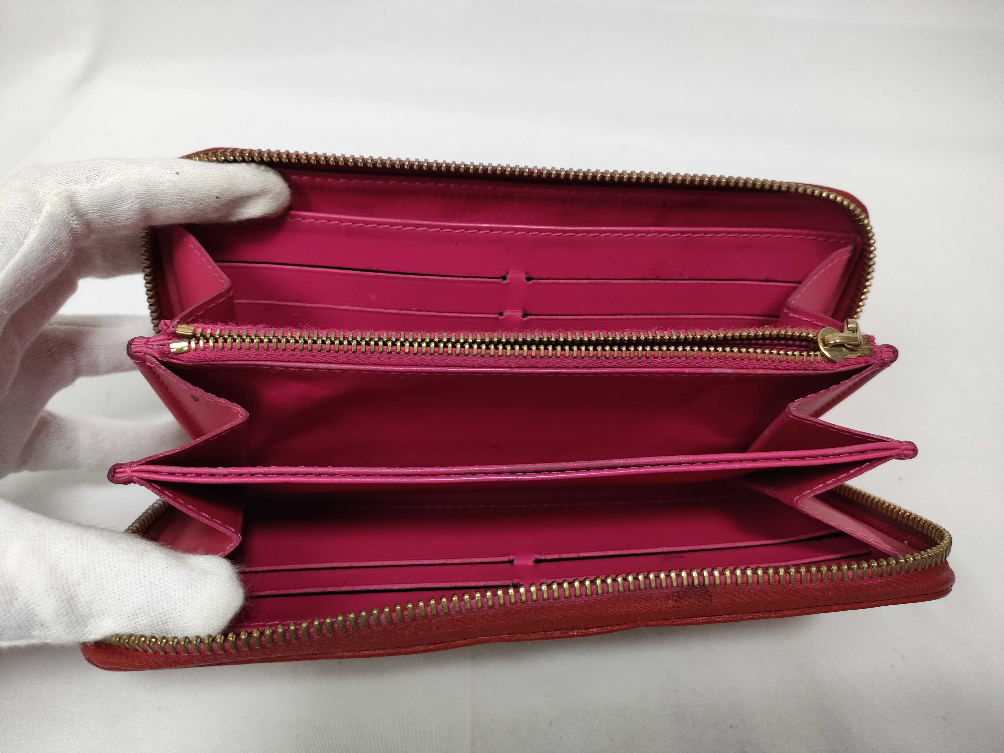 Vernis LV Round Zip Long Wallet Red Wallet — view 9