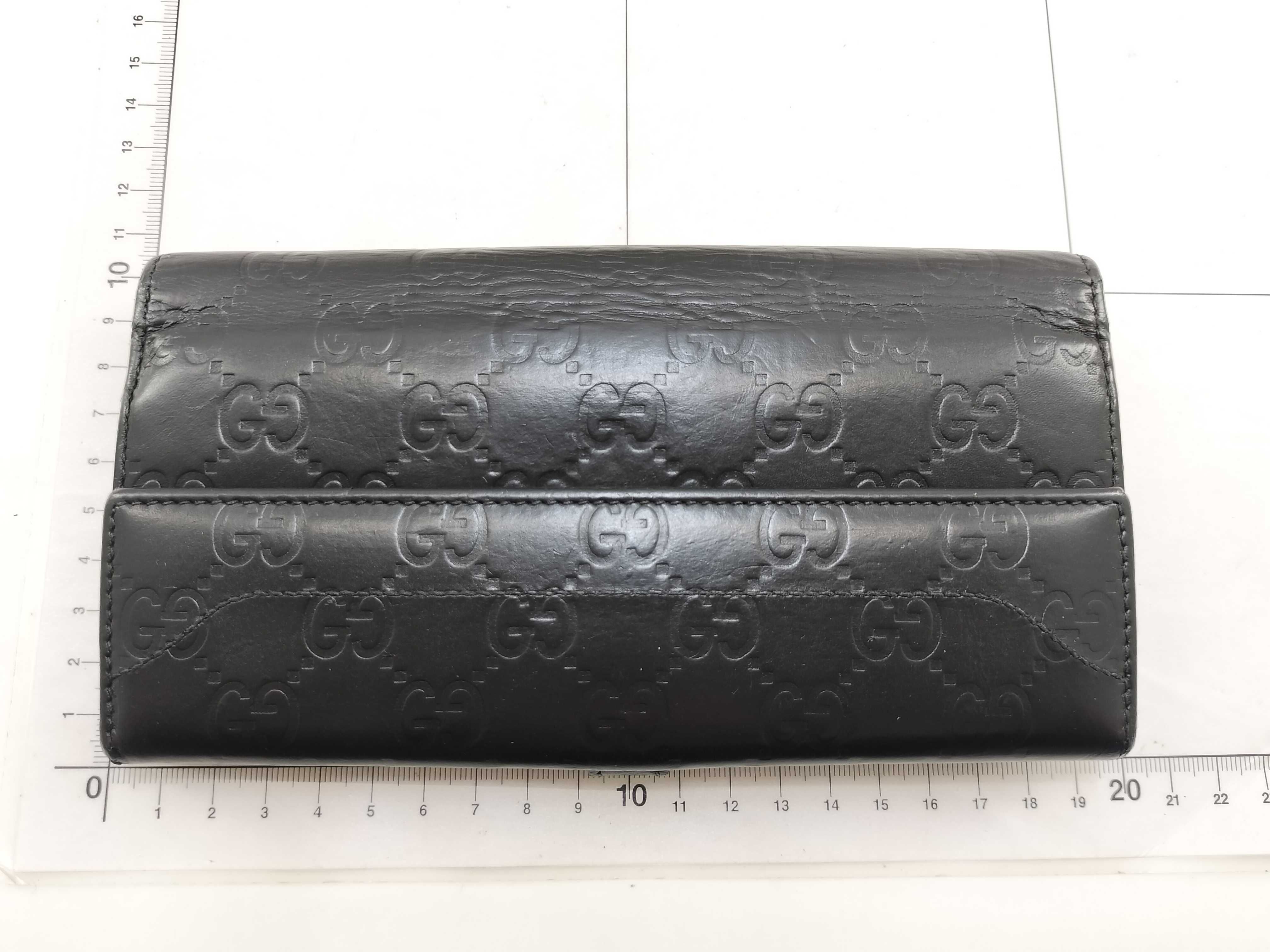 Guccissima Leather New Jackie Long Wallet Black Serial Number Wallet — view 2