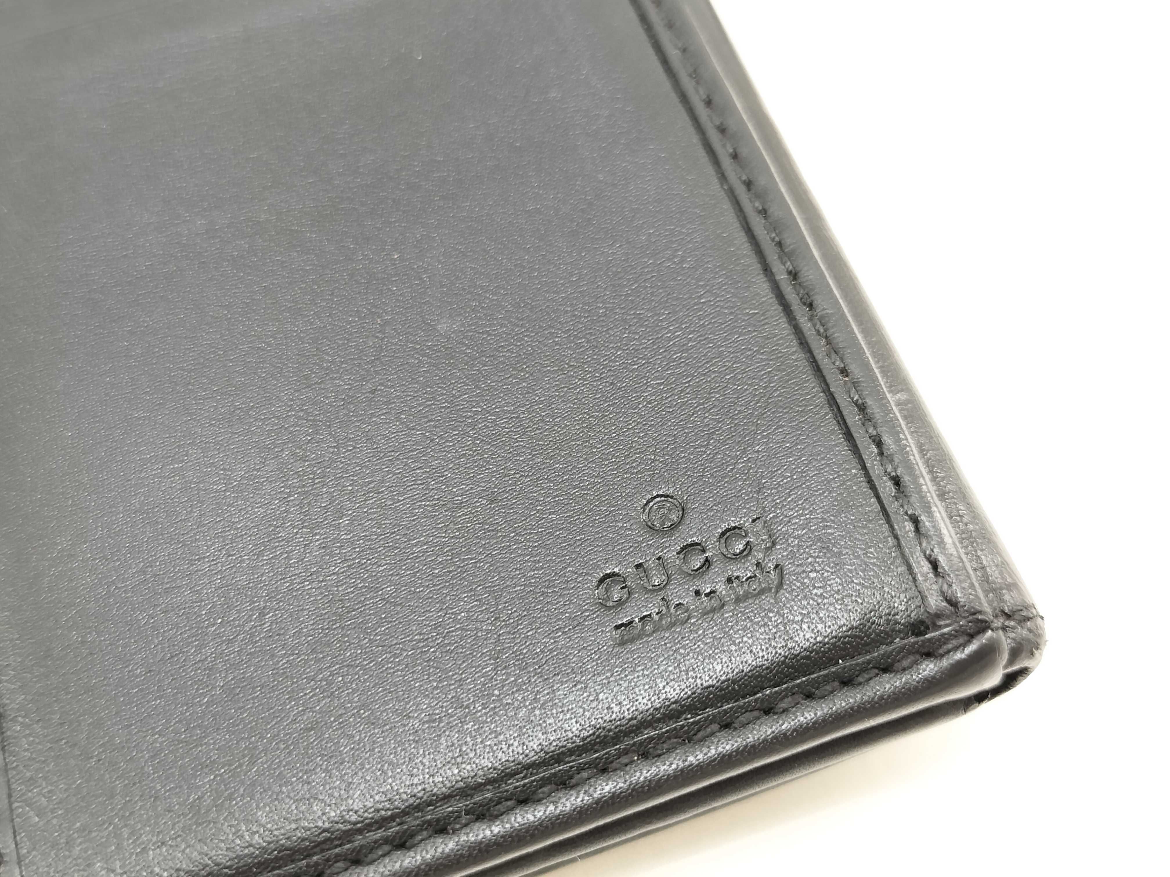 Guccissima Leather New Jackie Long Wallet Black Serial Number Wallet — view 10