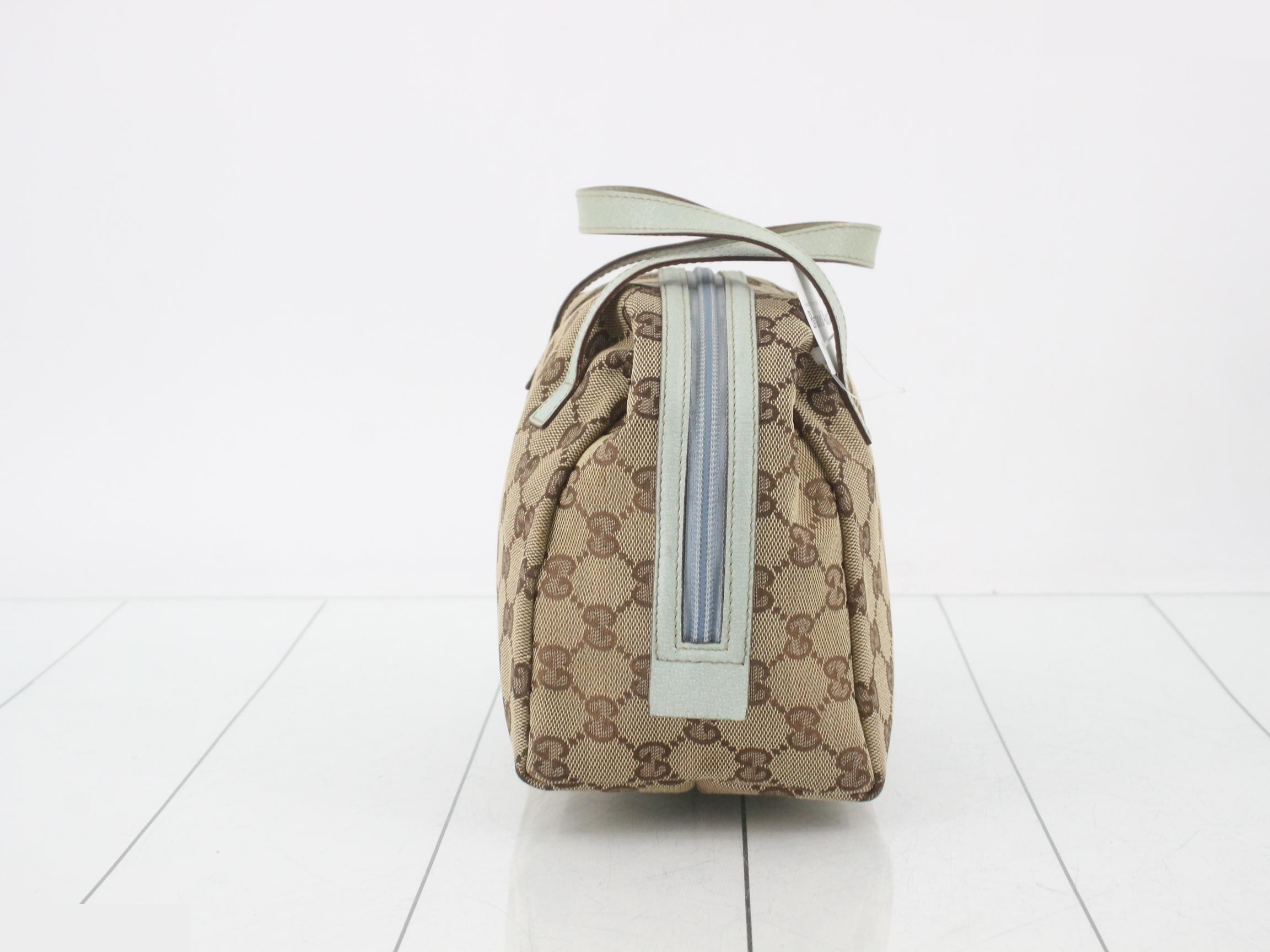 canvas handbag, emerald green, item number 124542, part number 203437 — view 3