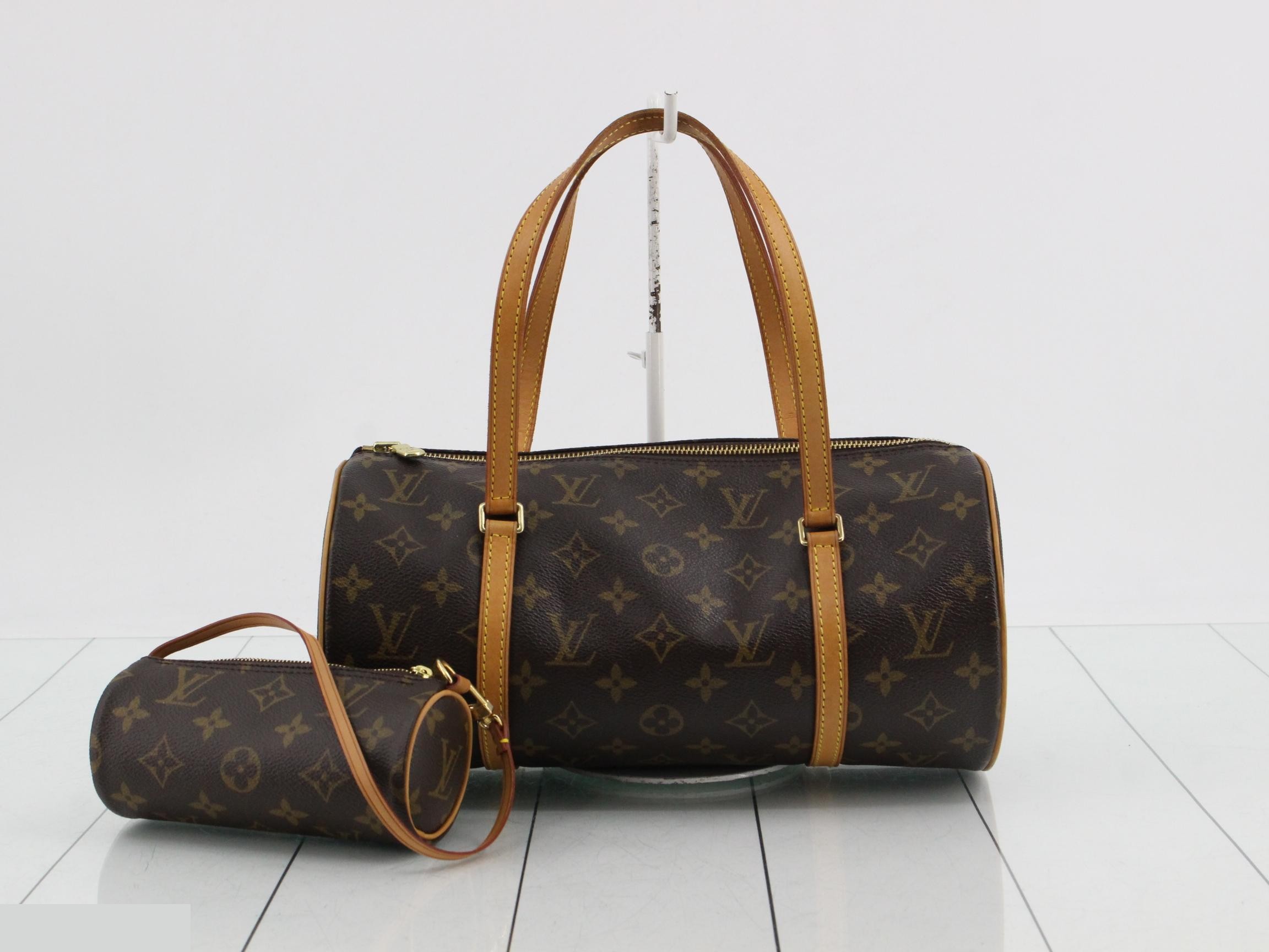 Monogram Papillon 30 Handbag with Pouch