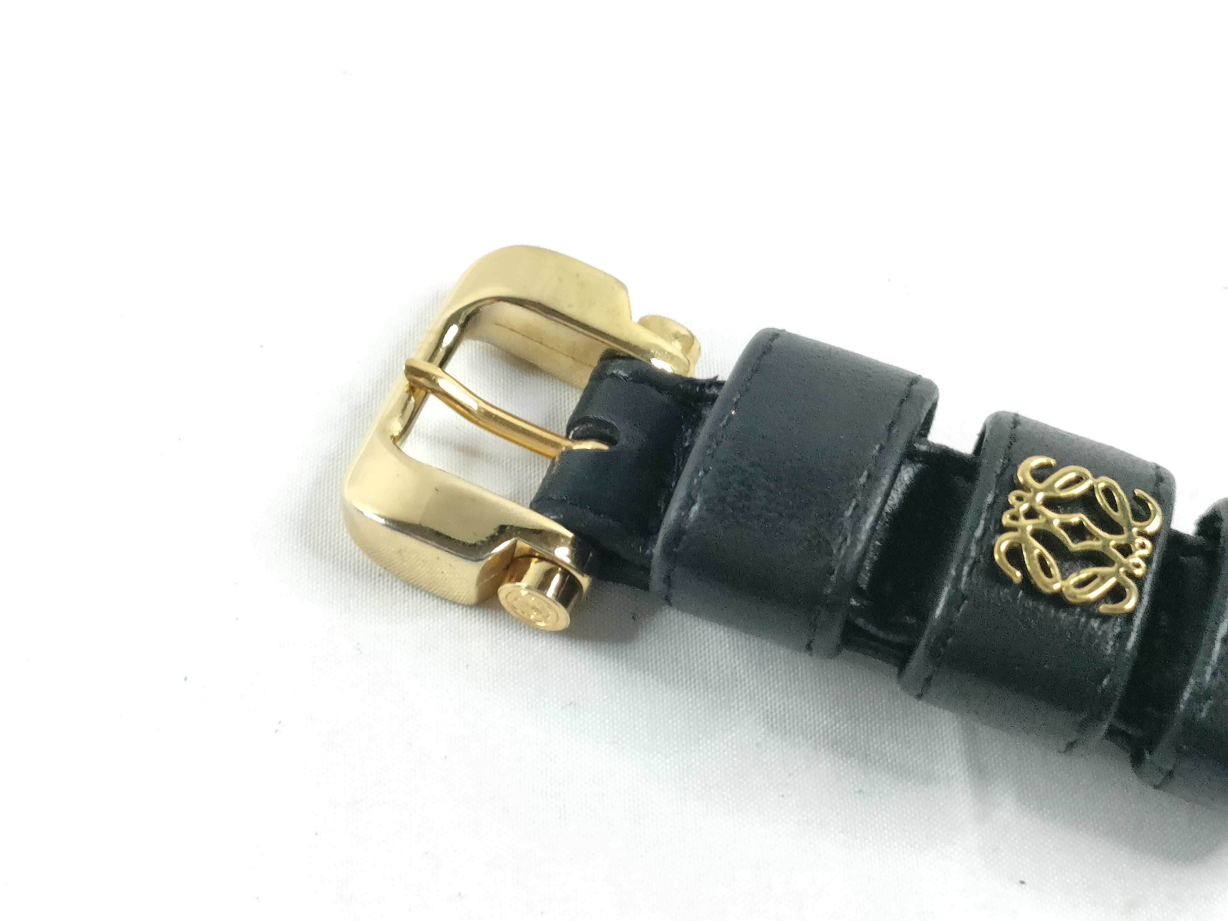belt, leather, Anagram design, black belt — view 3