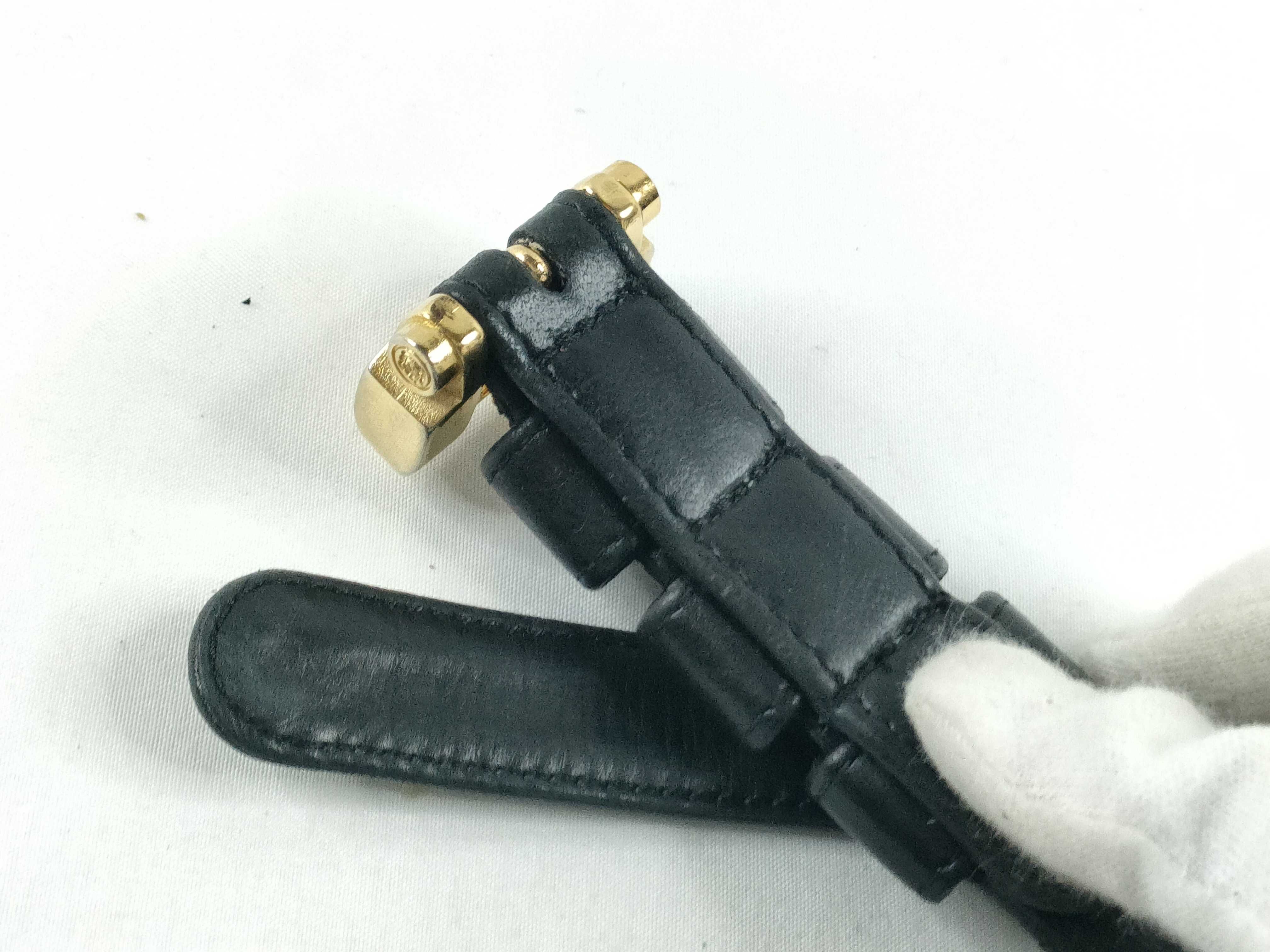 belt, leather, Anagram design, black belt — view 5