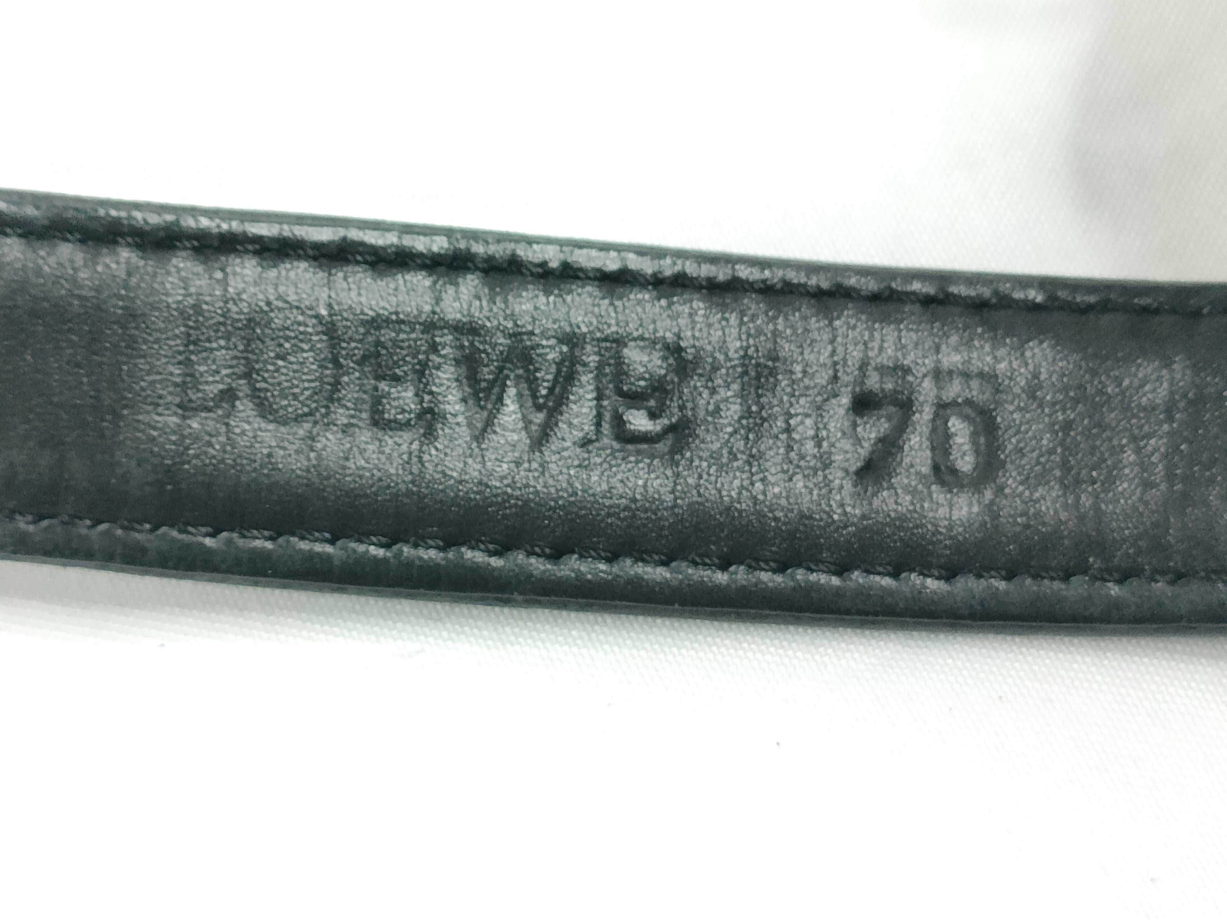 belt, leather, Anagram design, black belt — view 6