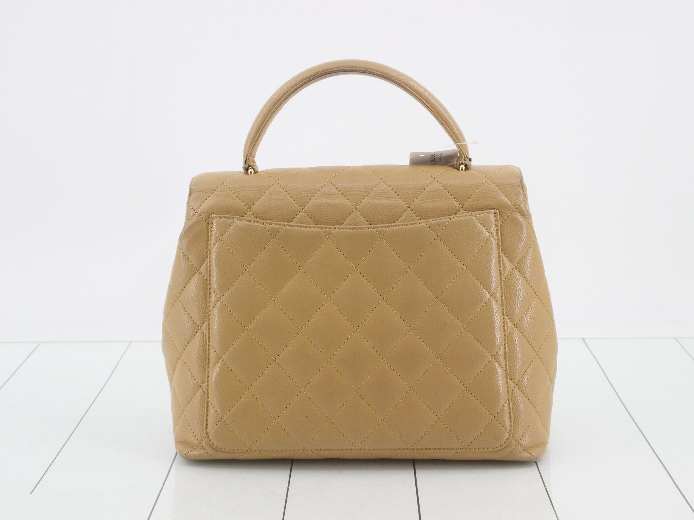 Caviar leather handbag with Coco Mark — view 2