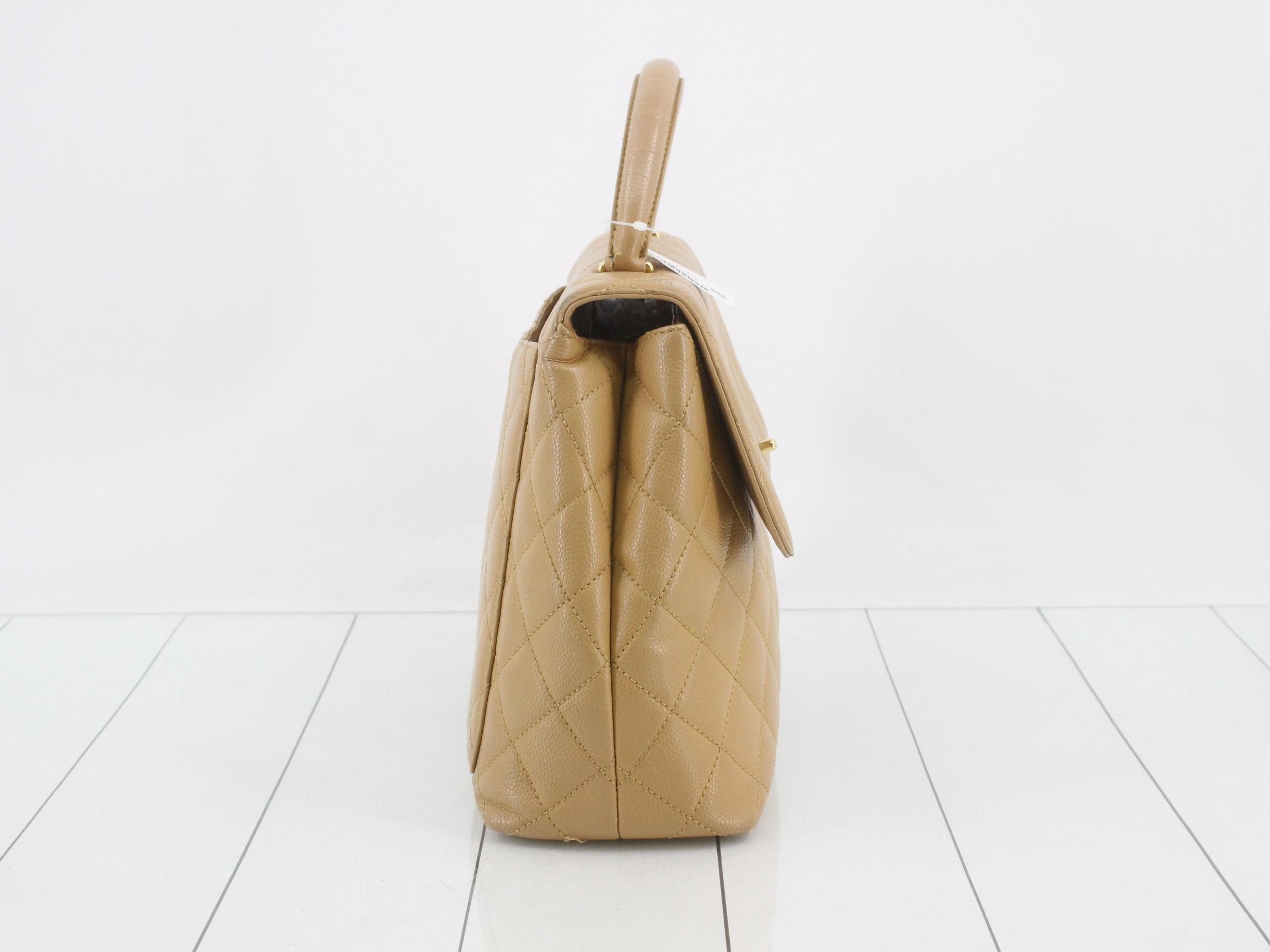 Caviar leather handbag with Coco Mark — view 4