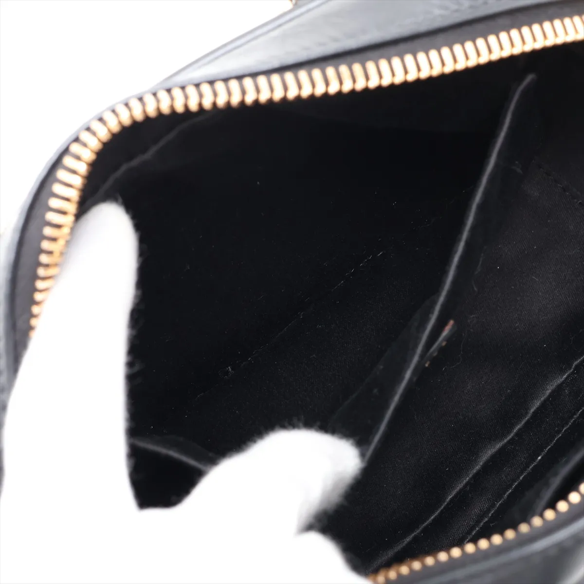 Matelassé Arcadi Leather 2-Way Handbag, Black — view 9