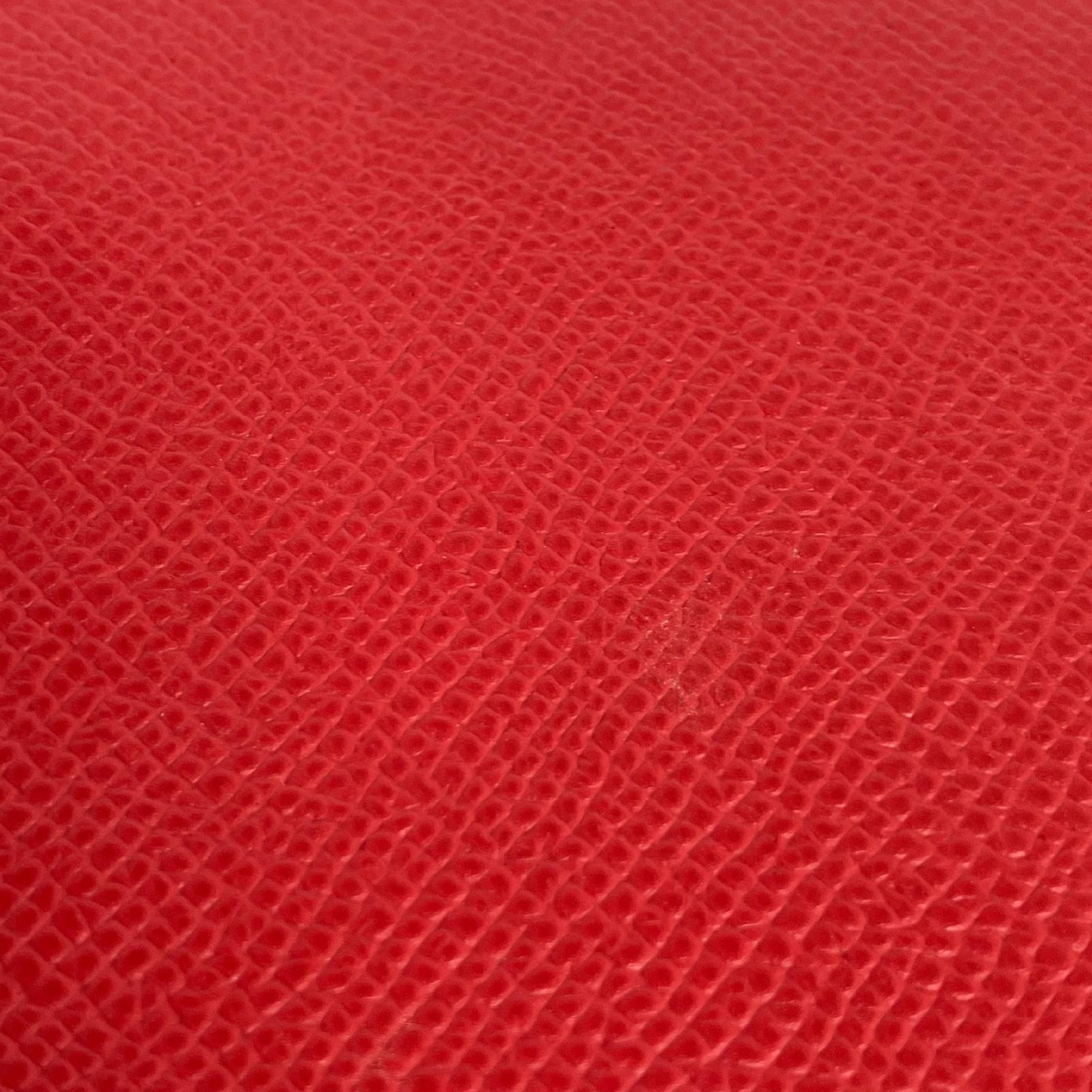 【*Shipped from: Hong Kong*】HERMES ( ) Rouge Epsom Azap Silk In Long Wallet Billfold — view 5