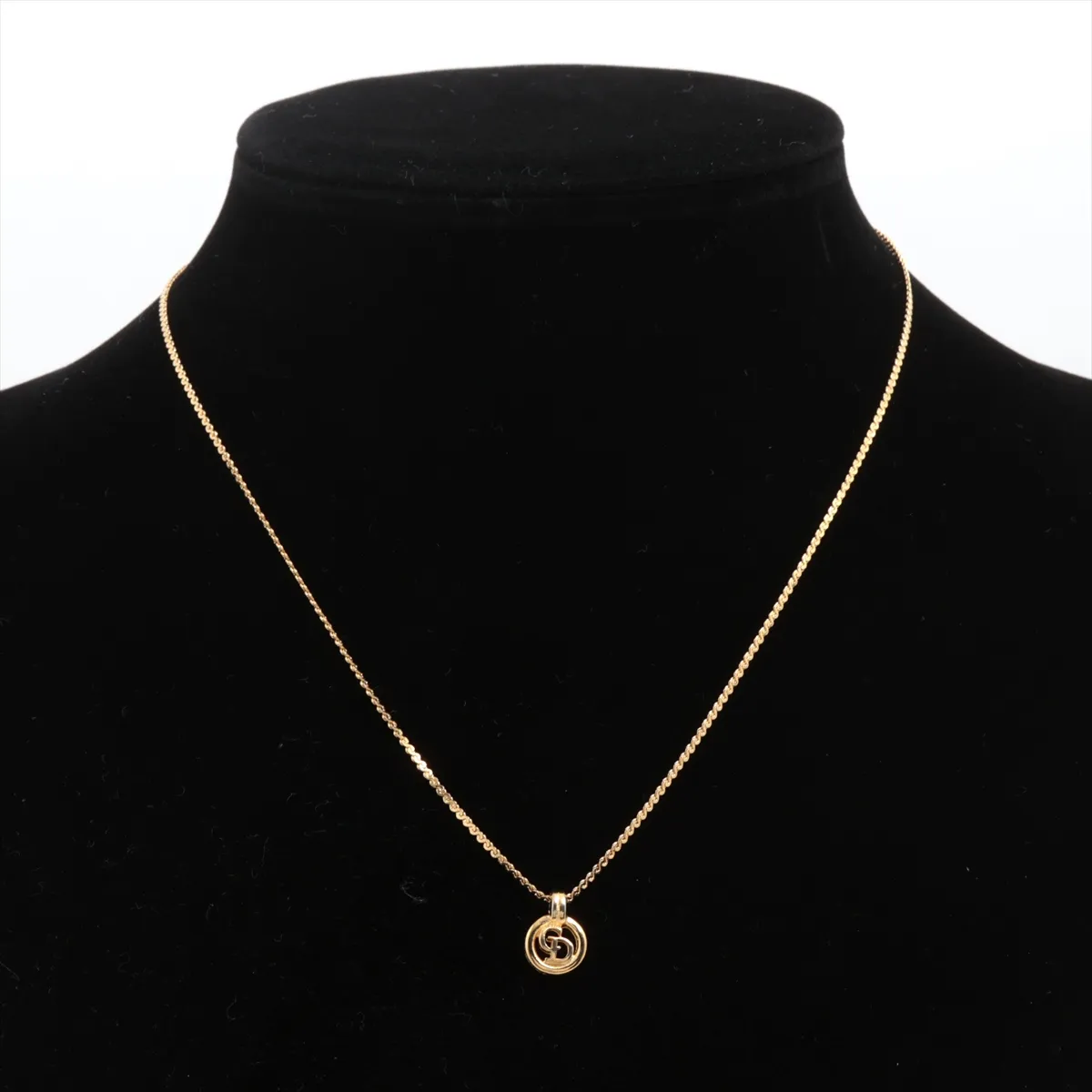 CD logo necklace, GP gold, — view 5