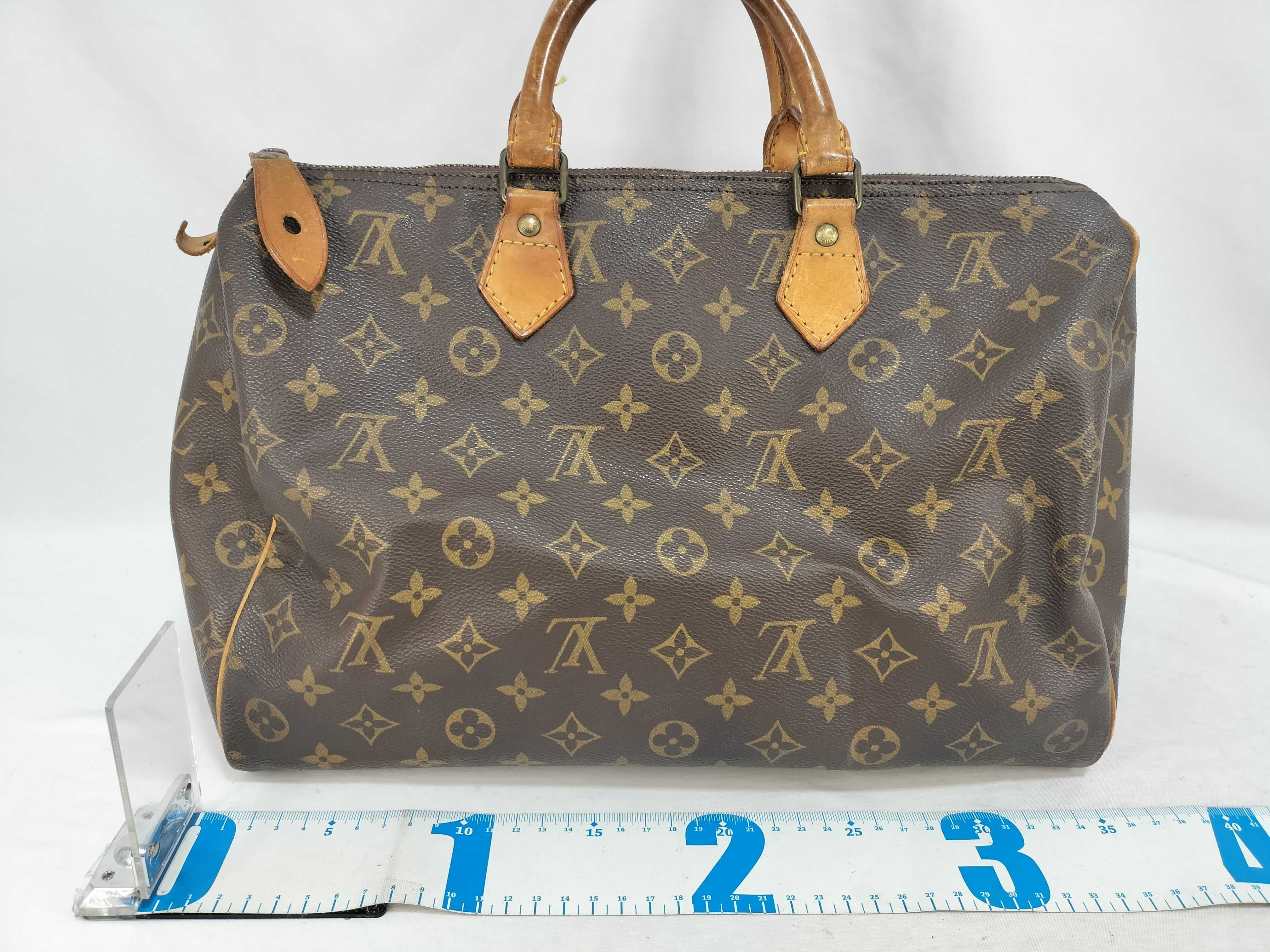Monogram Louis Vuitton Speedy 35 MB851 PVC Brown Monogram Handbag — view 2