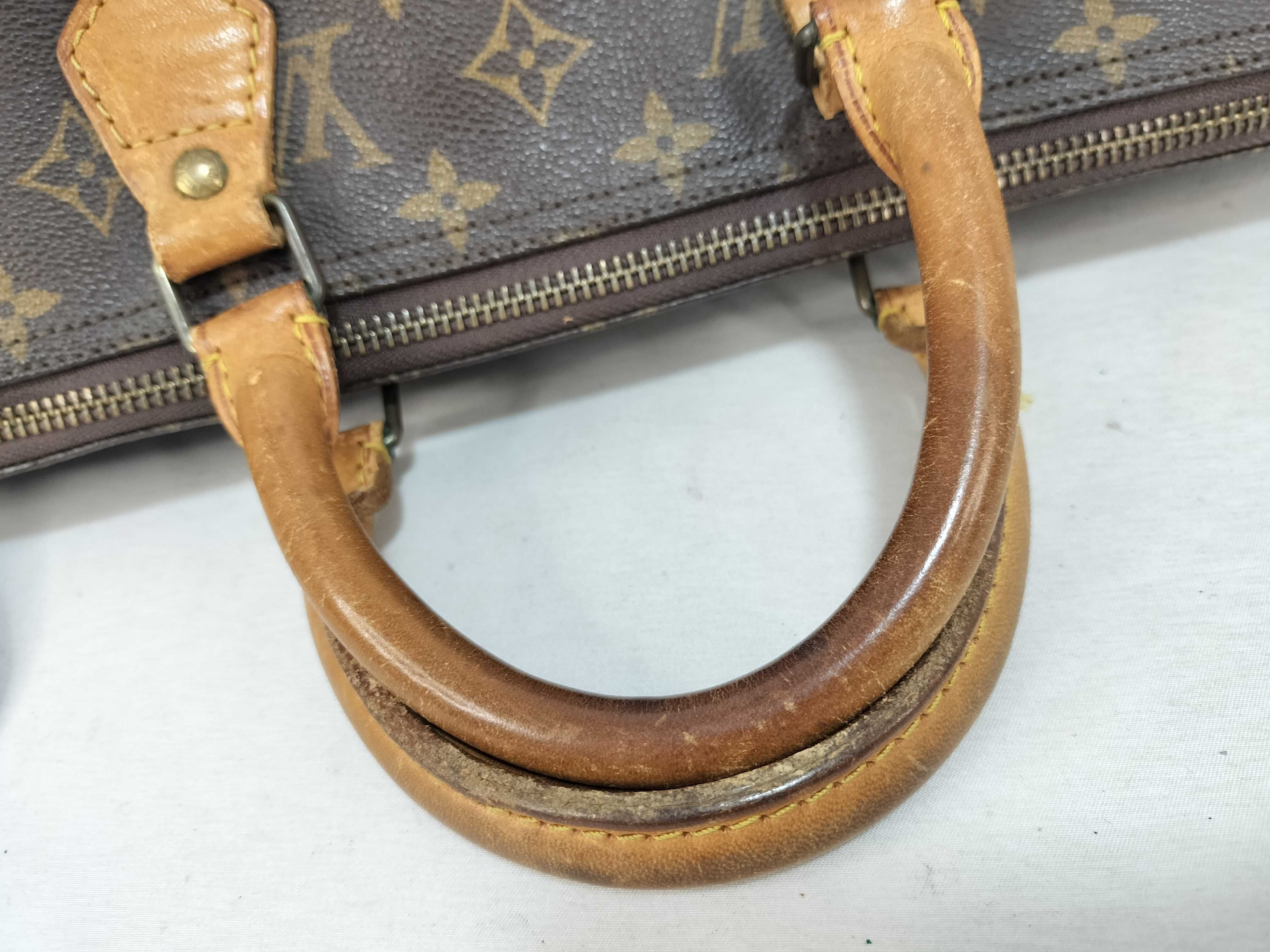 Monogram Louis Vuitton Speedy 35 MB851 PVC Brown Monogram Handbag — view 3