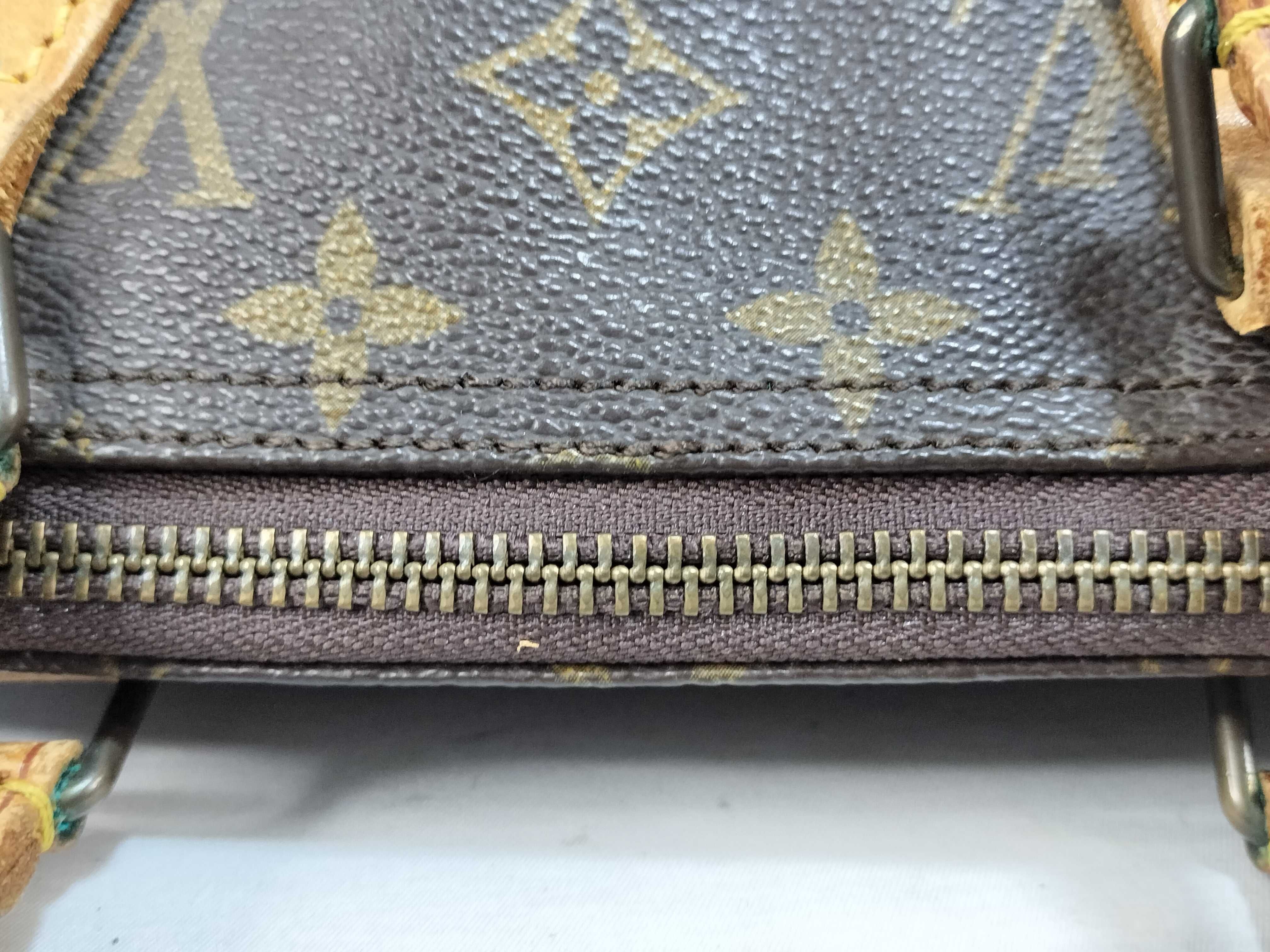 Monogram Louis Vuitton Speedy 35 MB851 PVC Brown Monogram Handbag — view 6