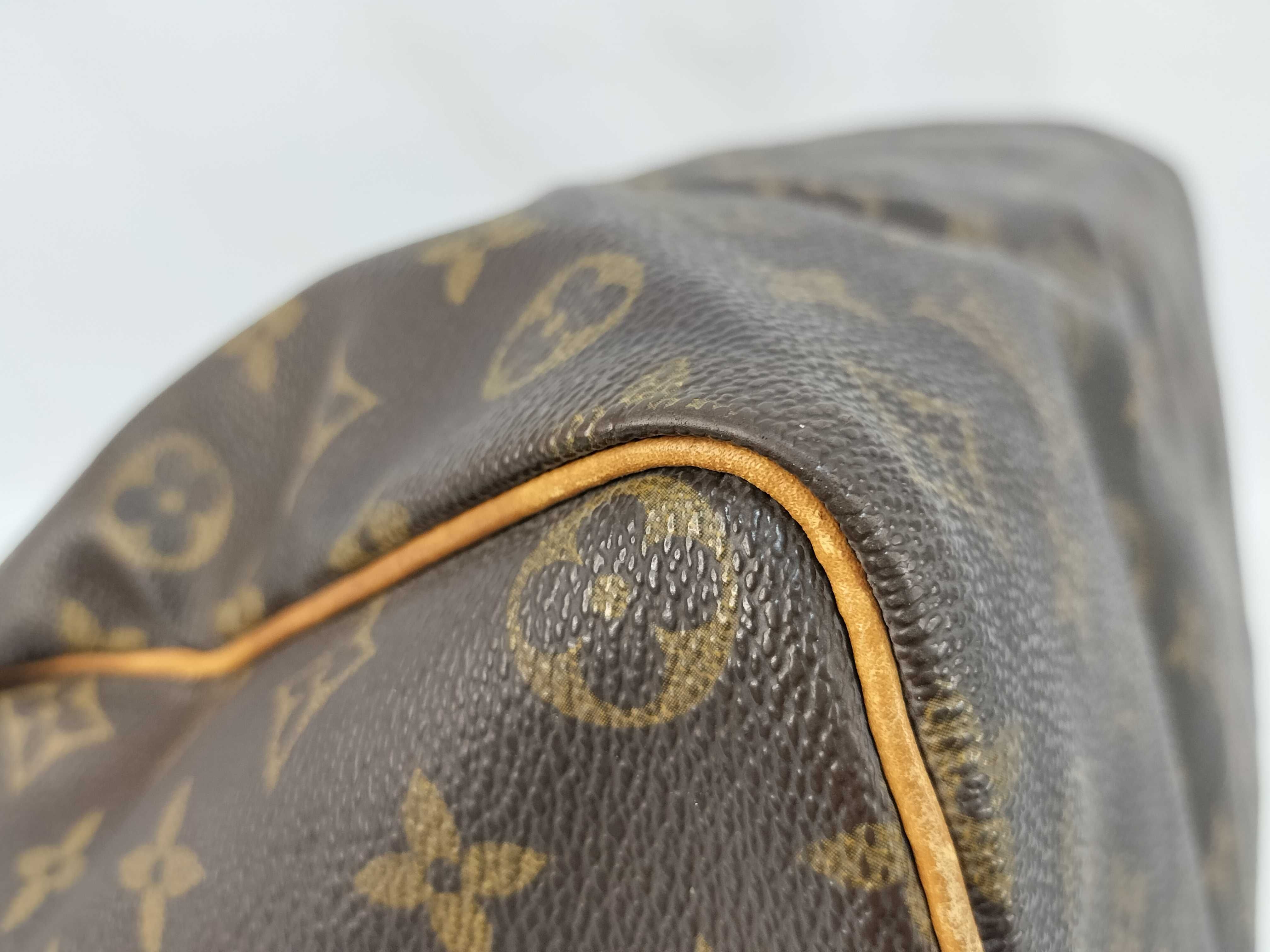 Monogram Louis Vuitton Speedy 35 MB851 PVC Brown Monogram Handbag — view 7