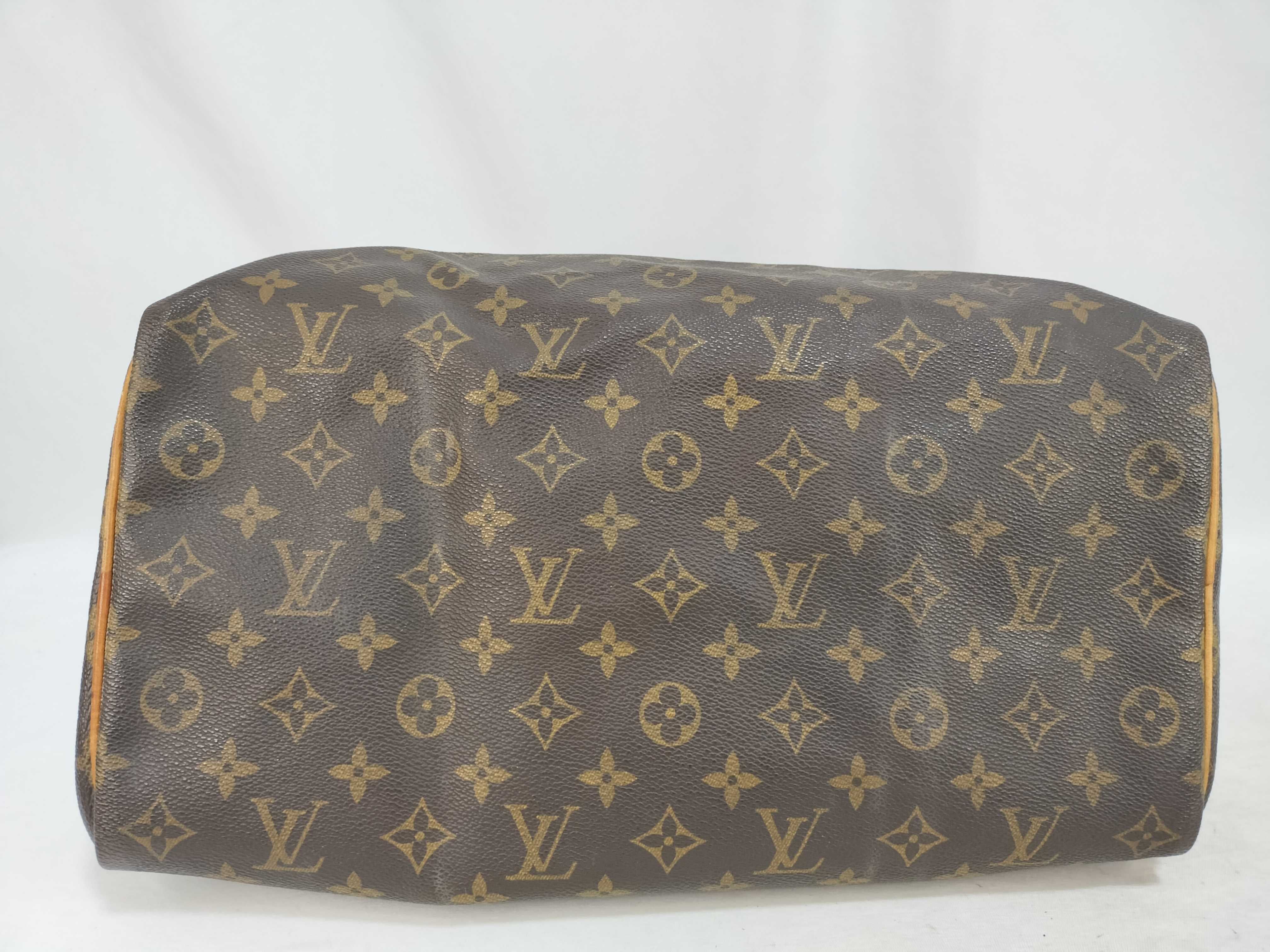 Monogram Louis Vuitton Speedy 35 MB851 PVC Brown Monogram Handbag — view 8