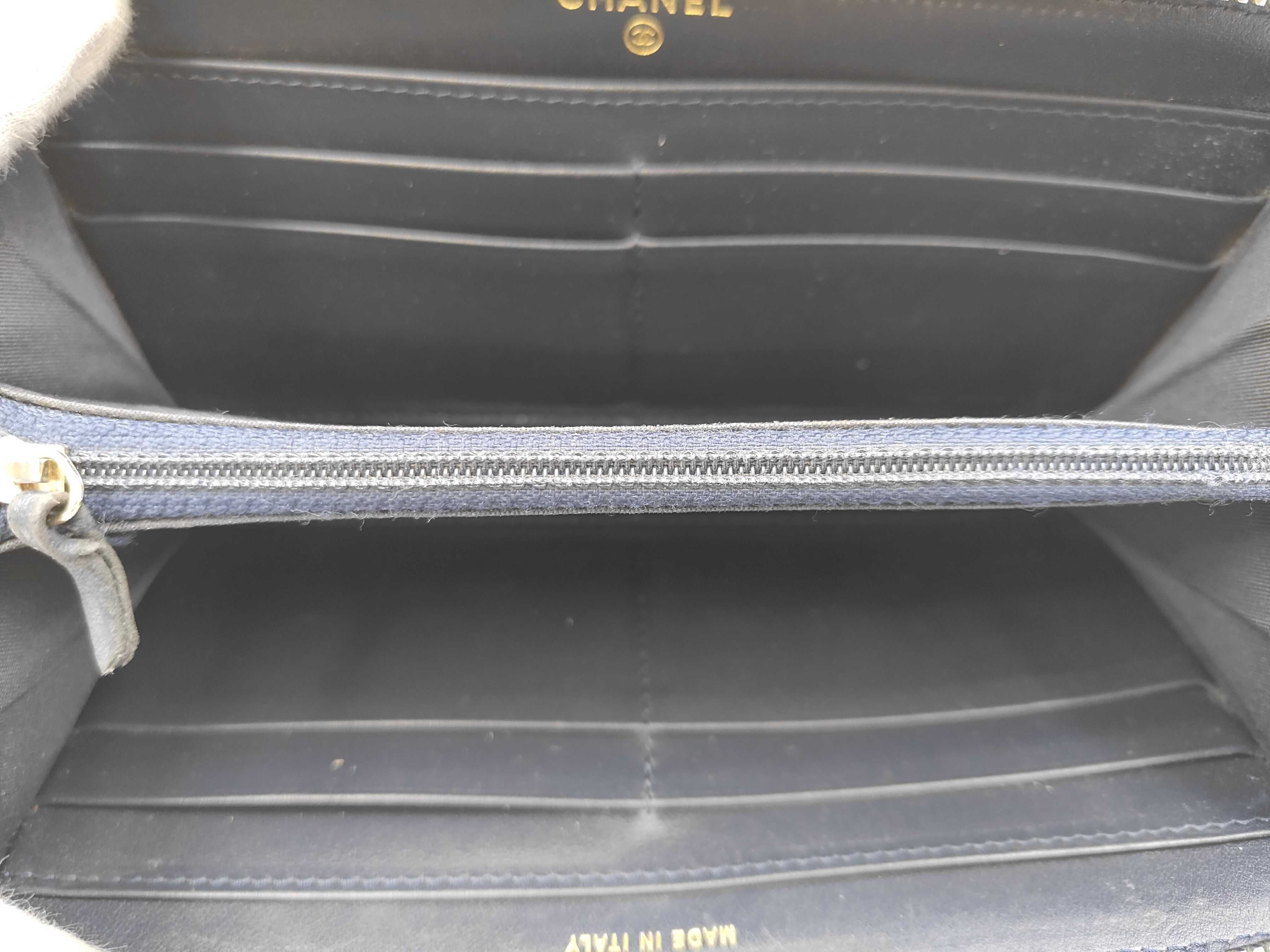 Canvas Deauville Small Zip Wallet Blue Seal 30185241 Wallet — view 6