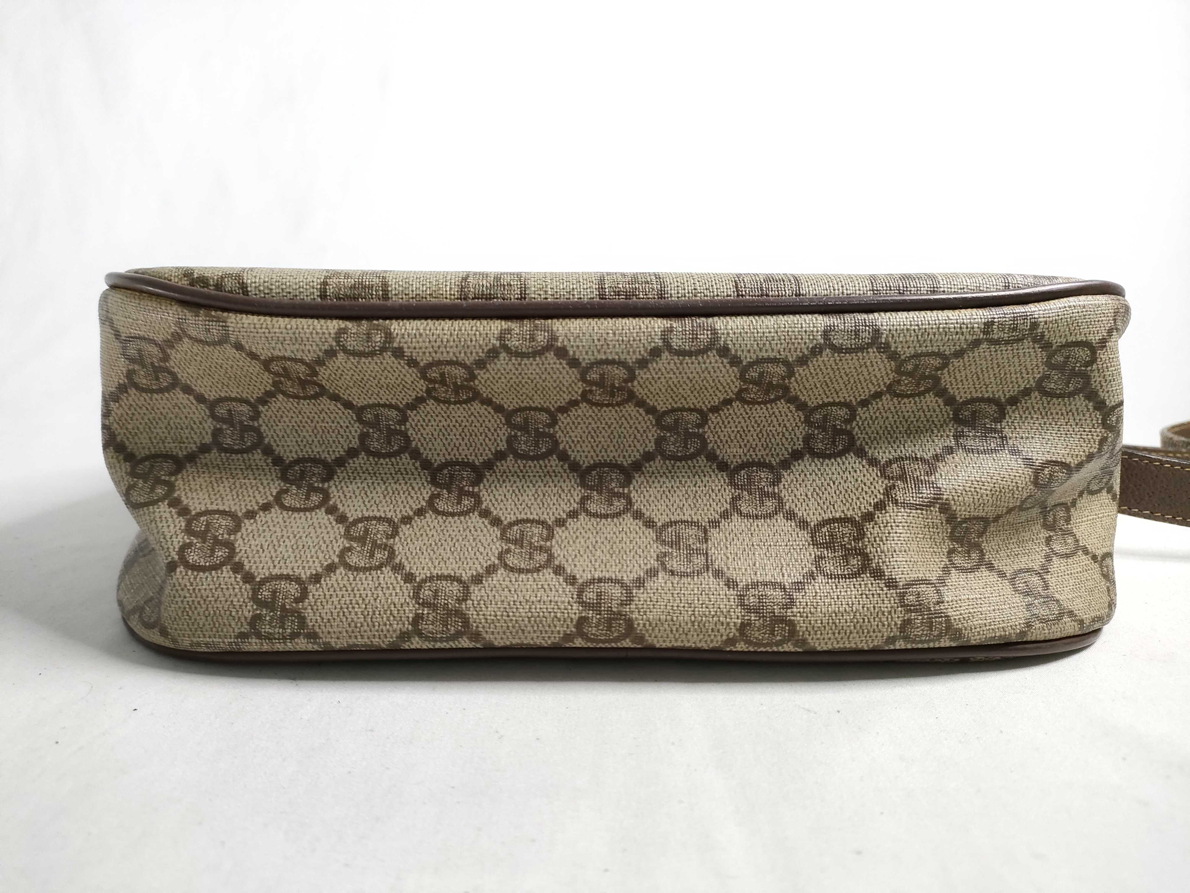 GG Supreme Shoulder Bag, PVC Leather, Brown, 001 115 6106 — view 7