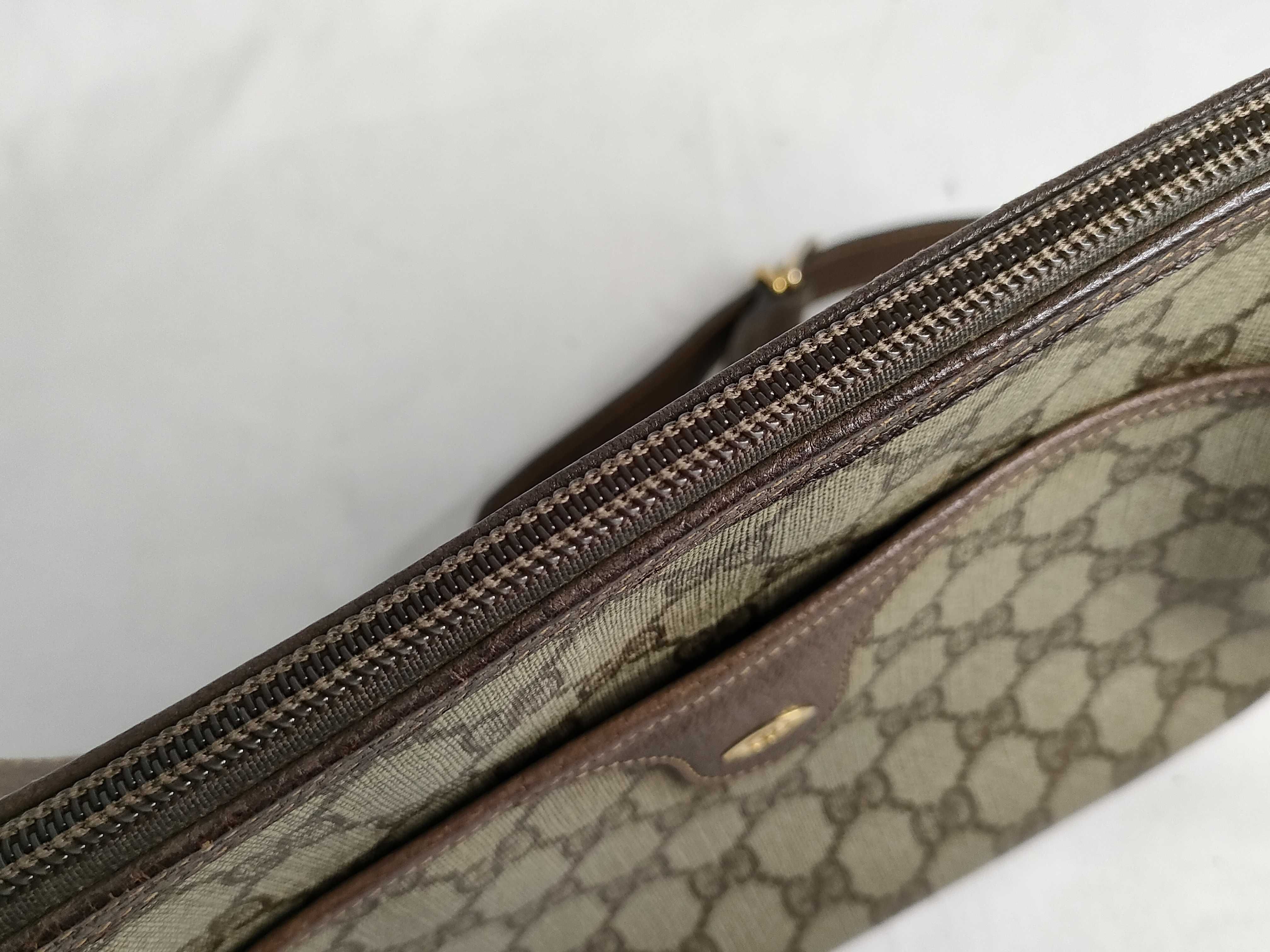 GG Supreme Shoulder Bag, PVC Leather, Brown, 001 115 6106 — view 8