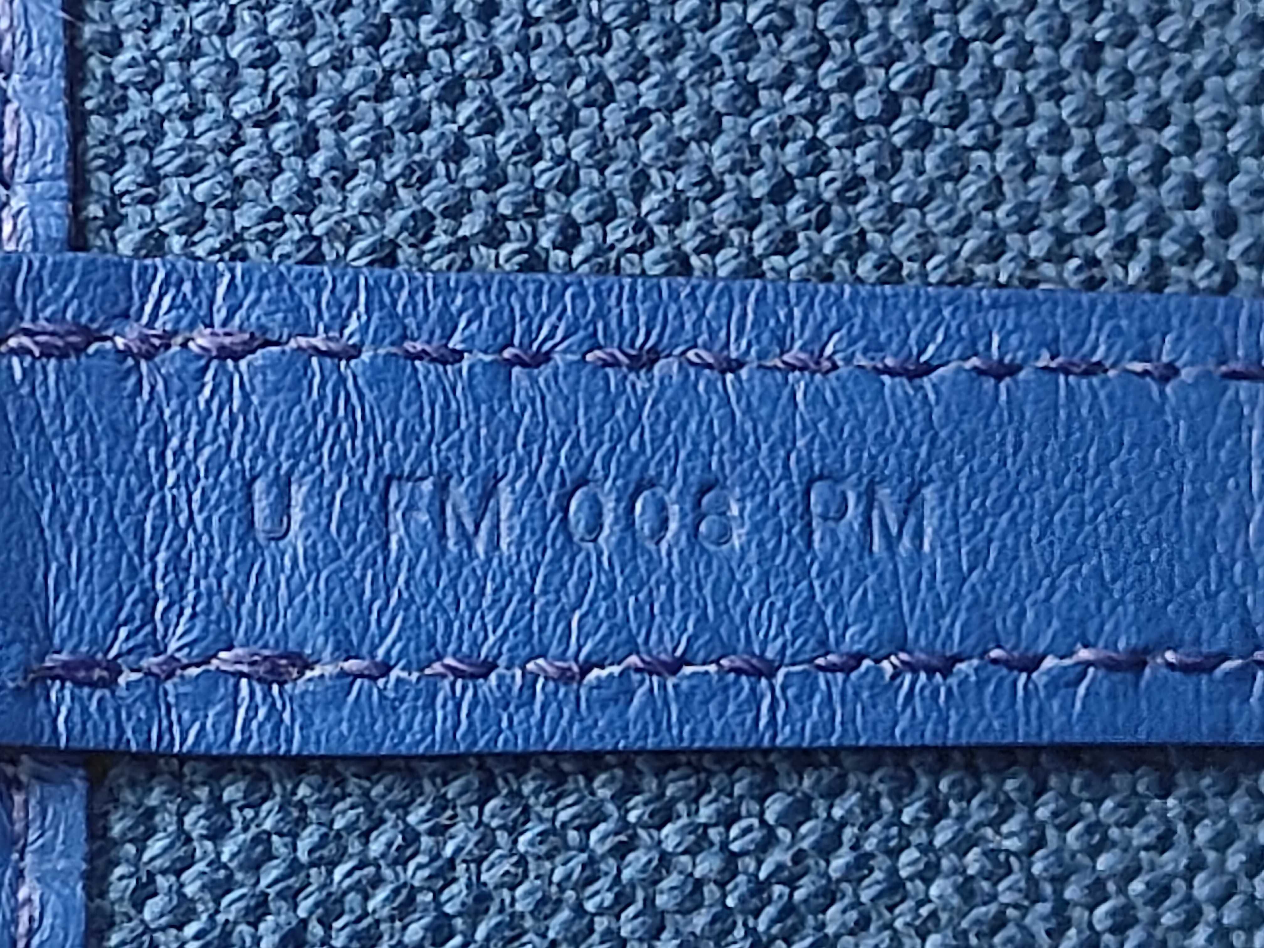 Picotin Lock Cargo PM Blue Royal U stamp Silver hardware handbag — view 11