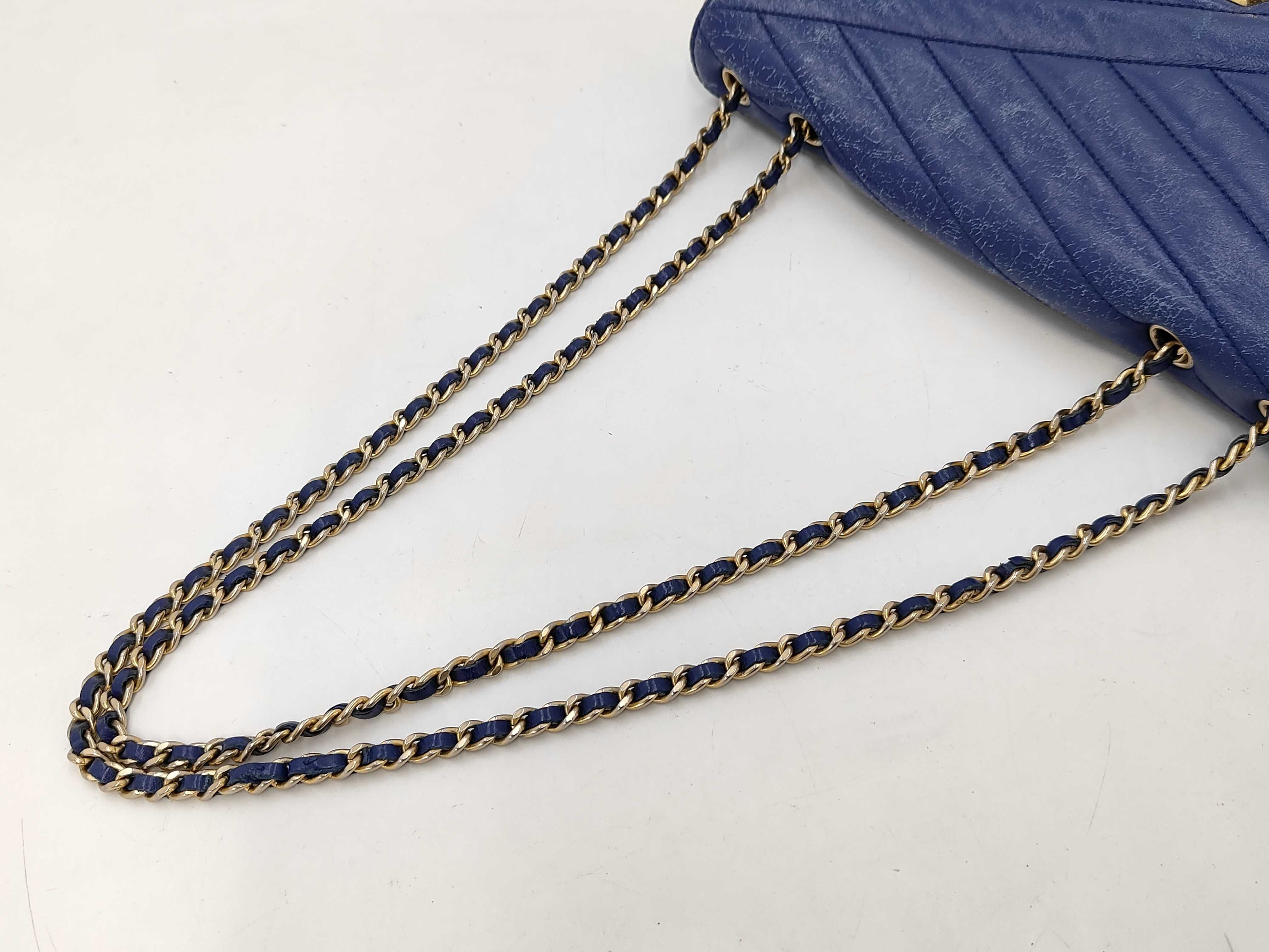 Gabrielle Bias Stitch Chain Shoulder Bag (with seal) — view 3