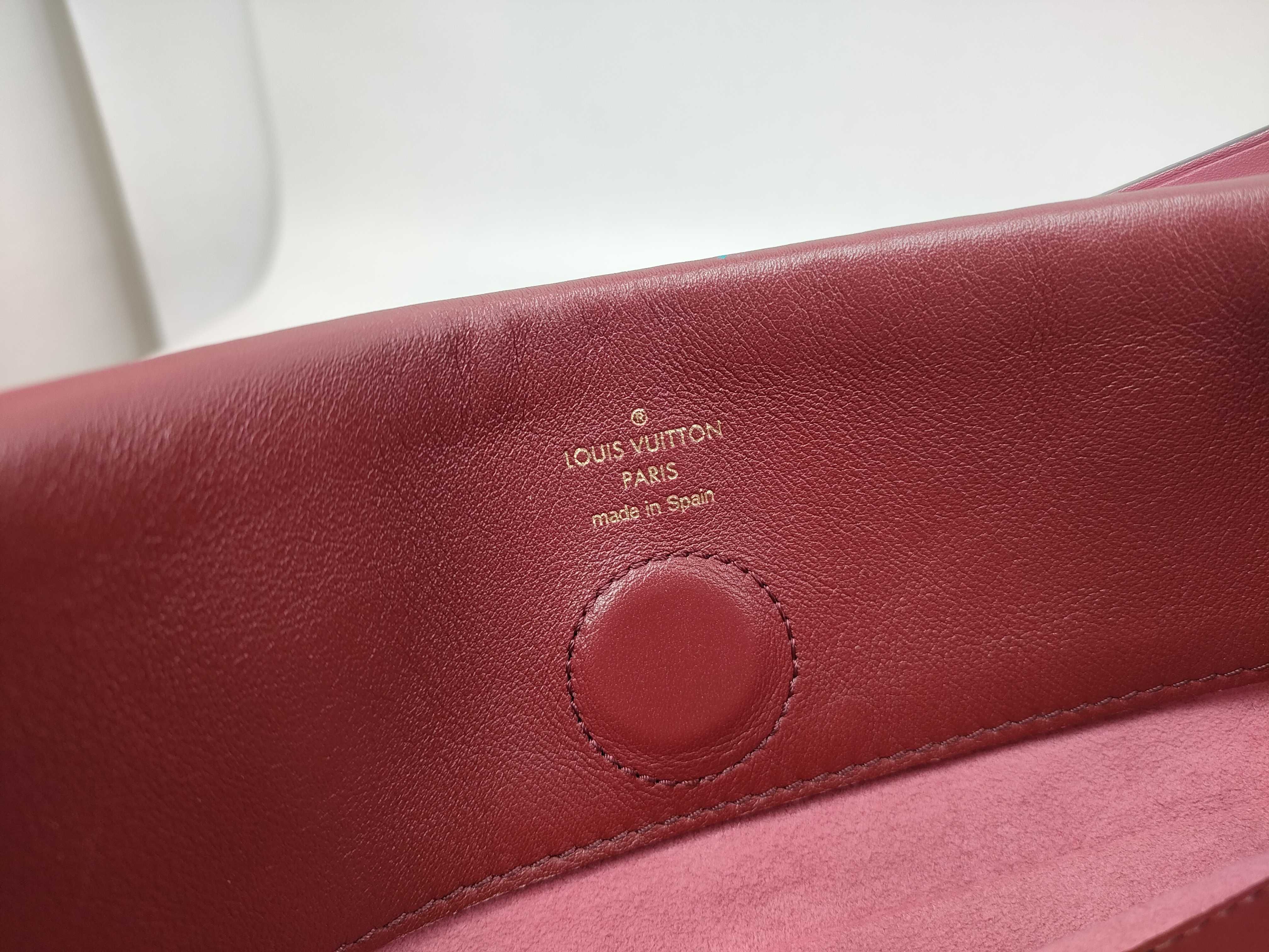 Monogram Tuileries Besace Tote Red Shoulder Bag — view 12