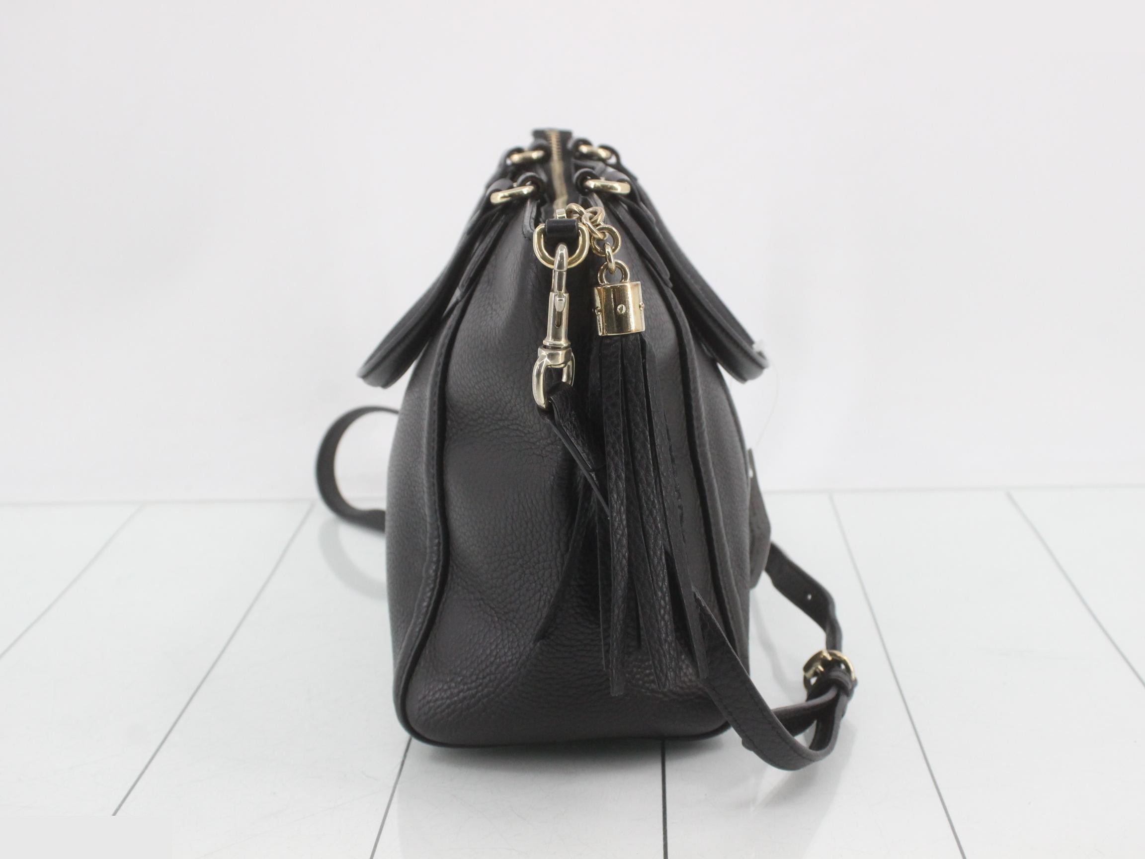 Soho Interlocking G 2-Way Handbag with Tassel — view 4