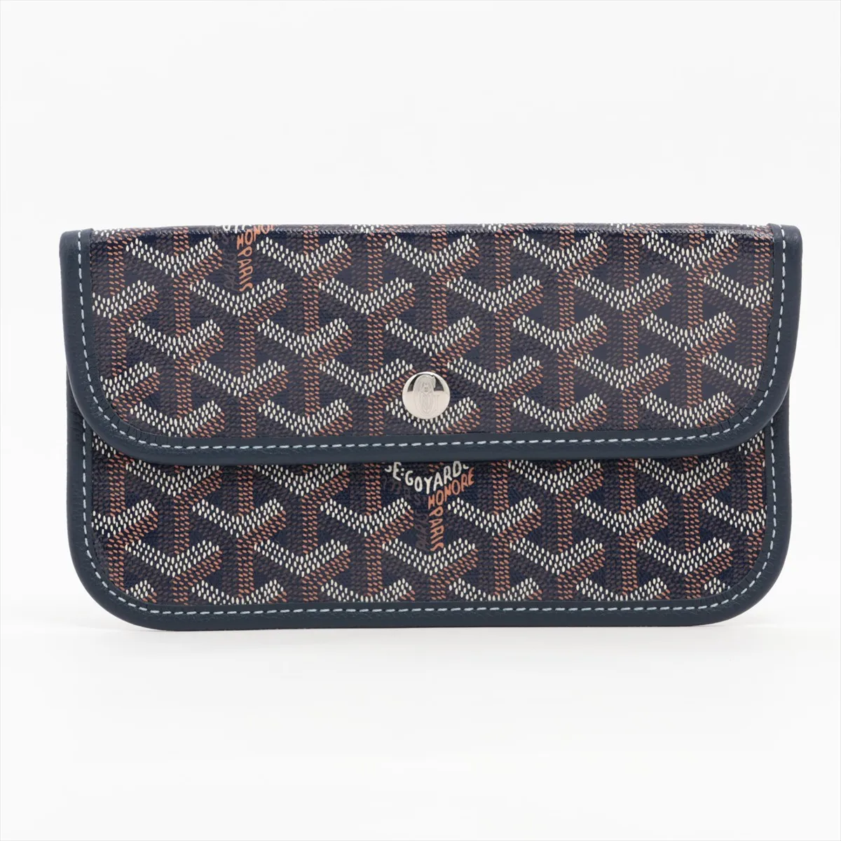 Saint Louis PM PVC x Leather Pouch, Navy (Pouch only)