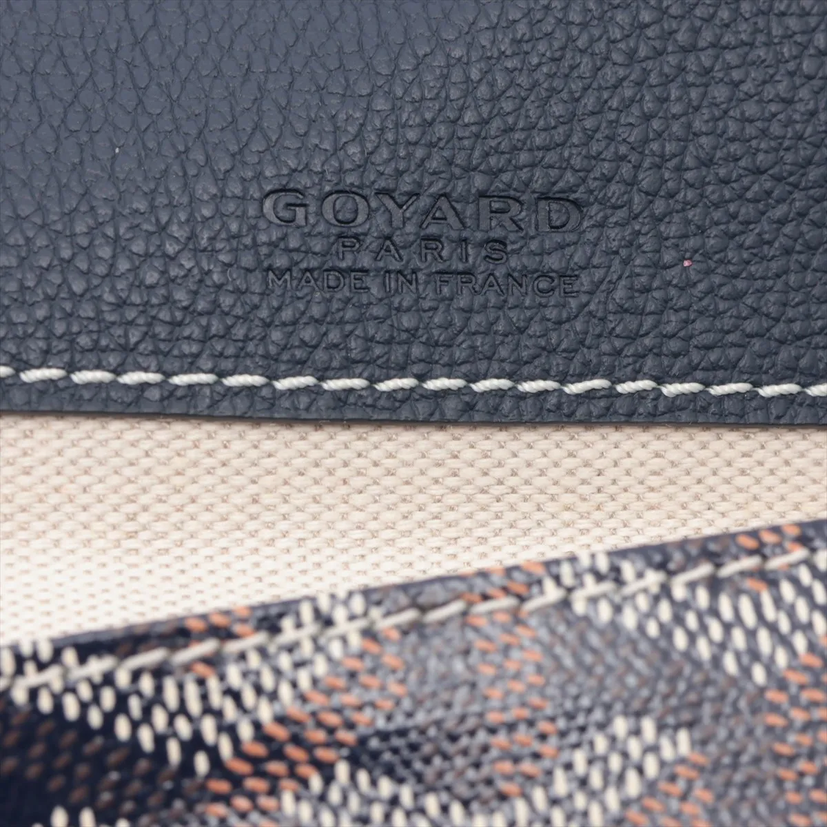 Saint Louis PM PVC x Leather Pouch, Navy (Pouch only) — view 5