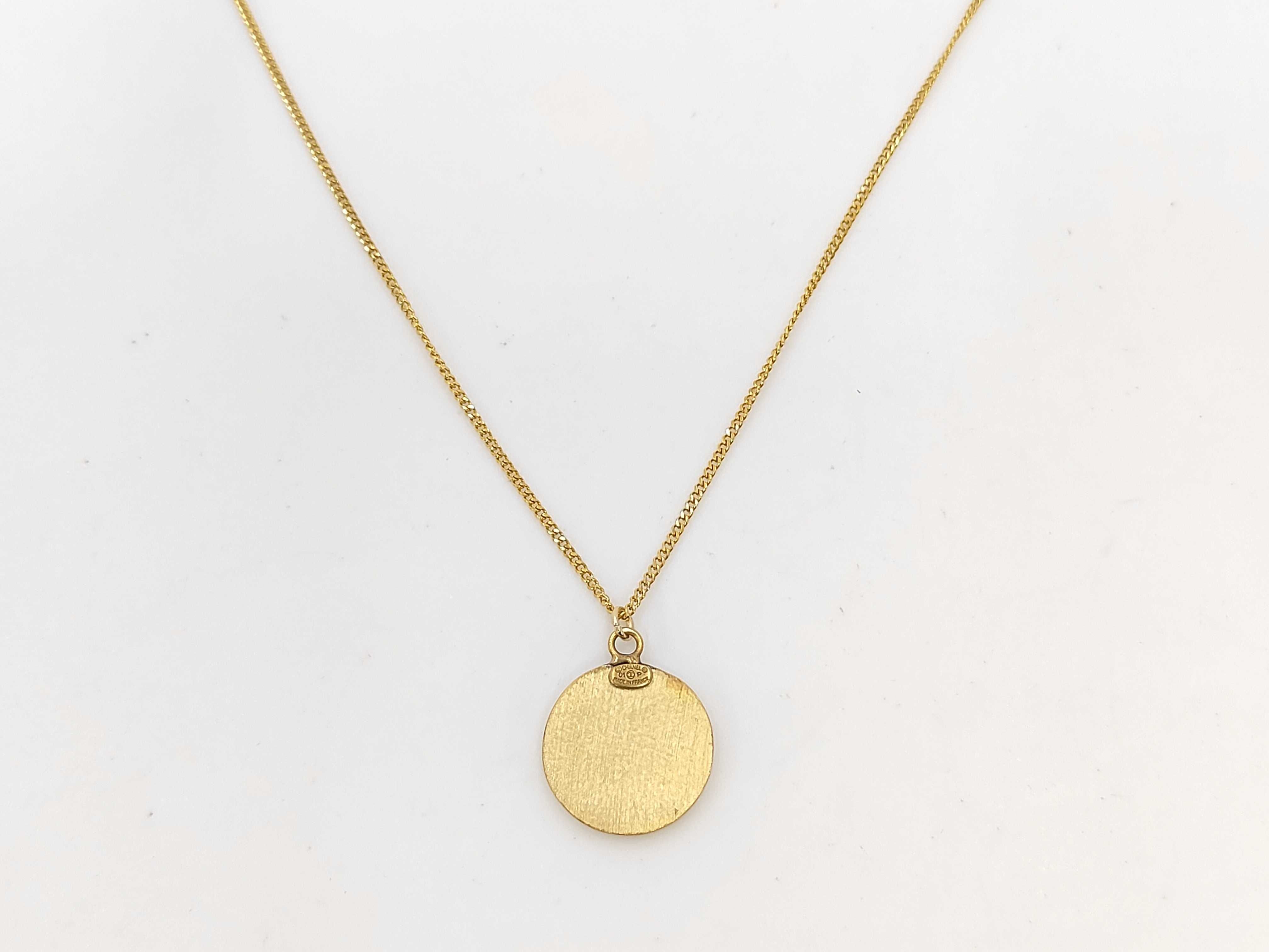 Coin Motif Coco Mark Necklace (with comment) 01P Necklace — view 2