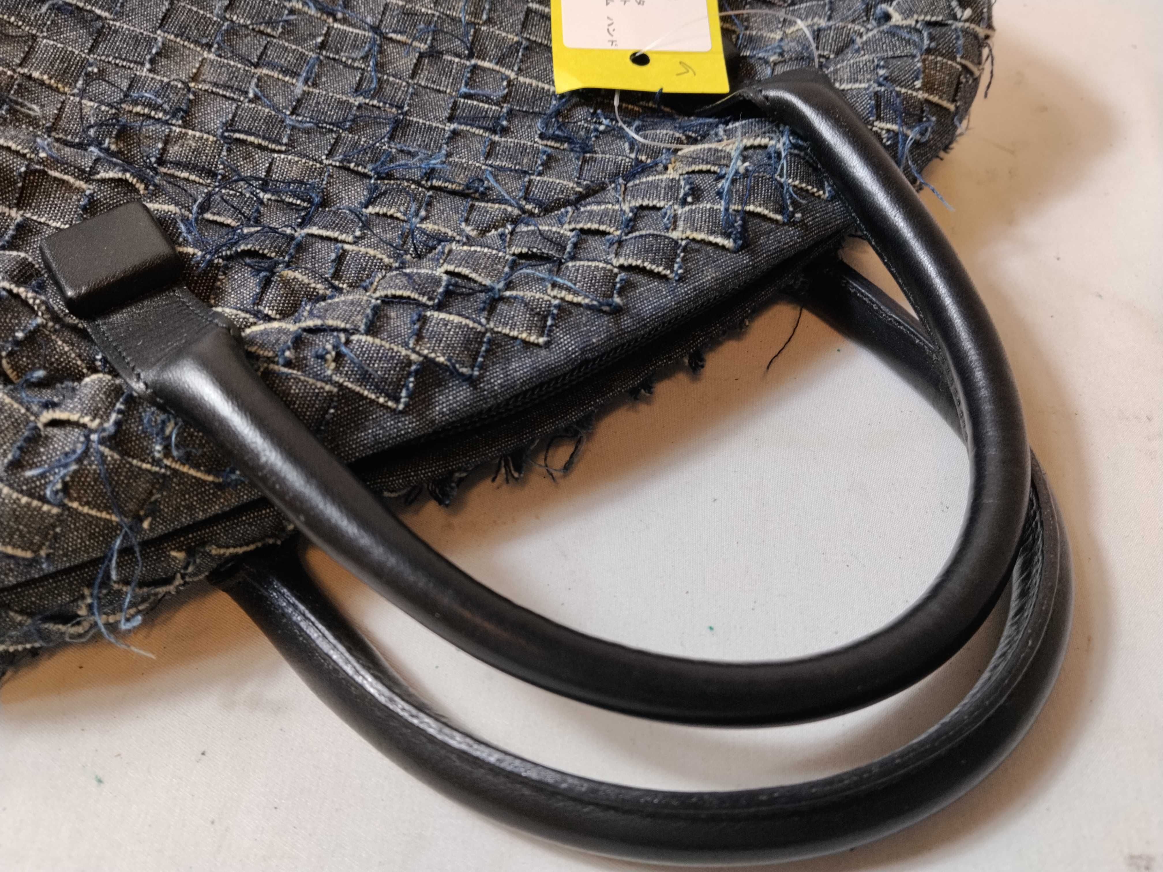 Intrecciato Denim Handbag — view 3