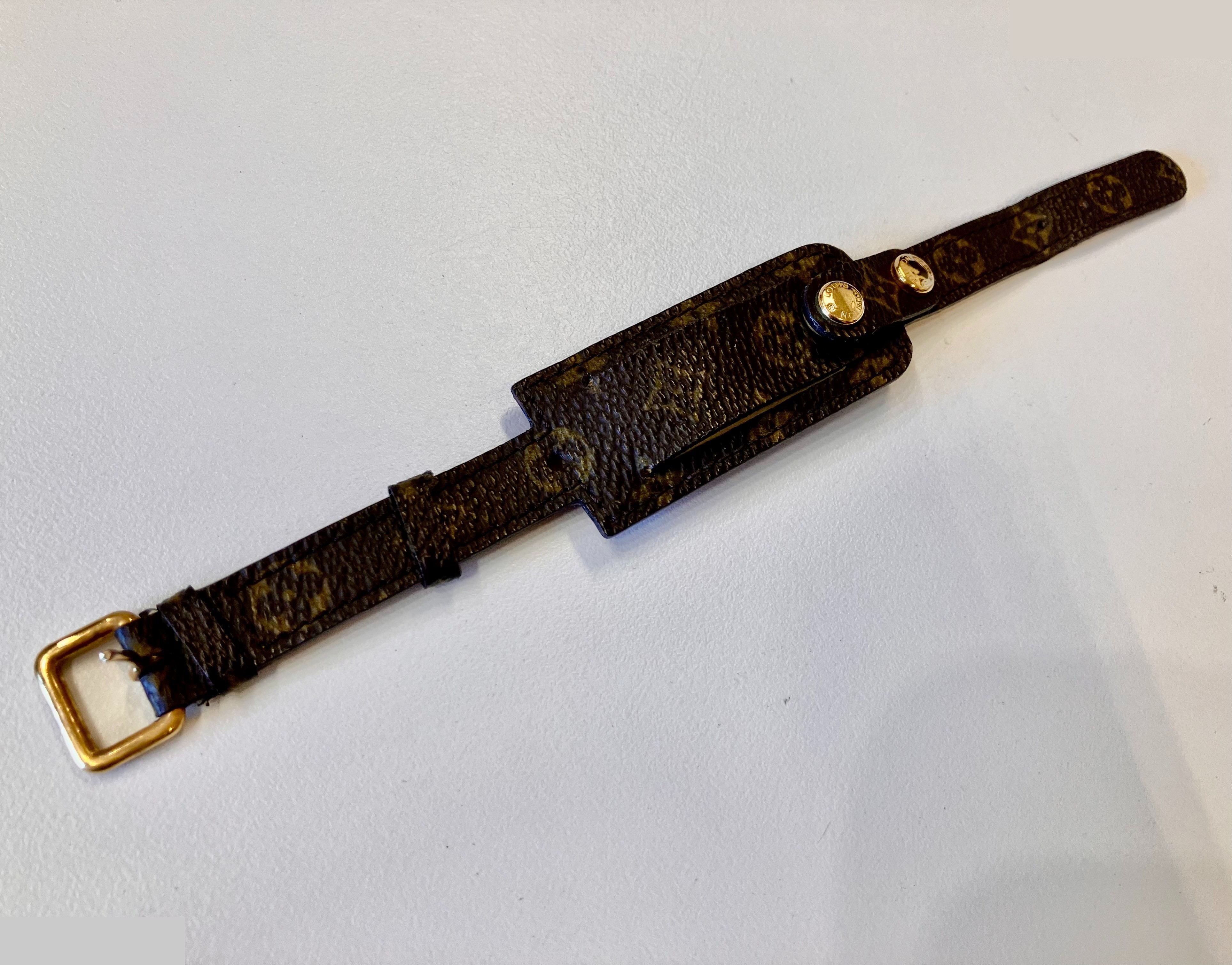 Monogram bracelet/bangle, wrist circumference approximately 15cm — view 2