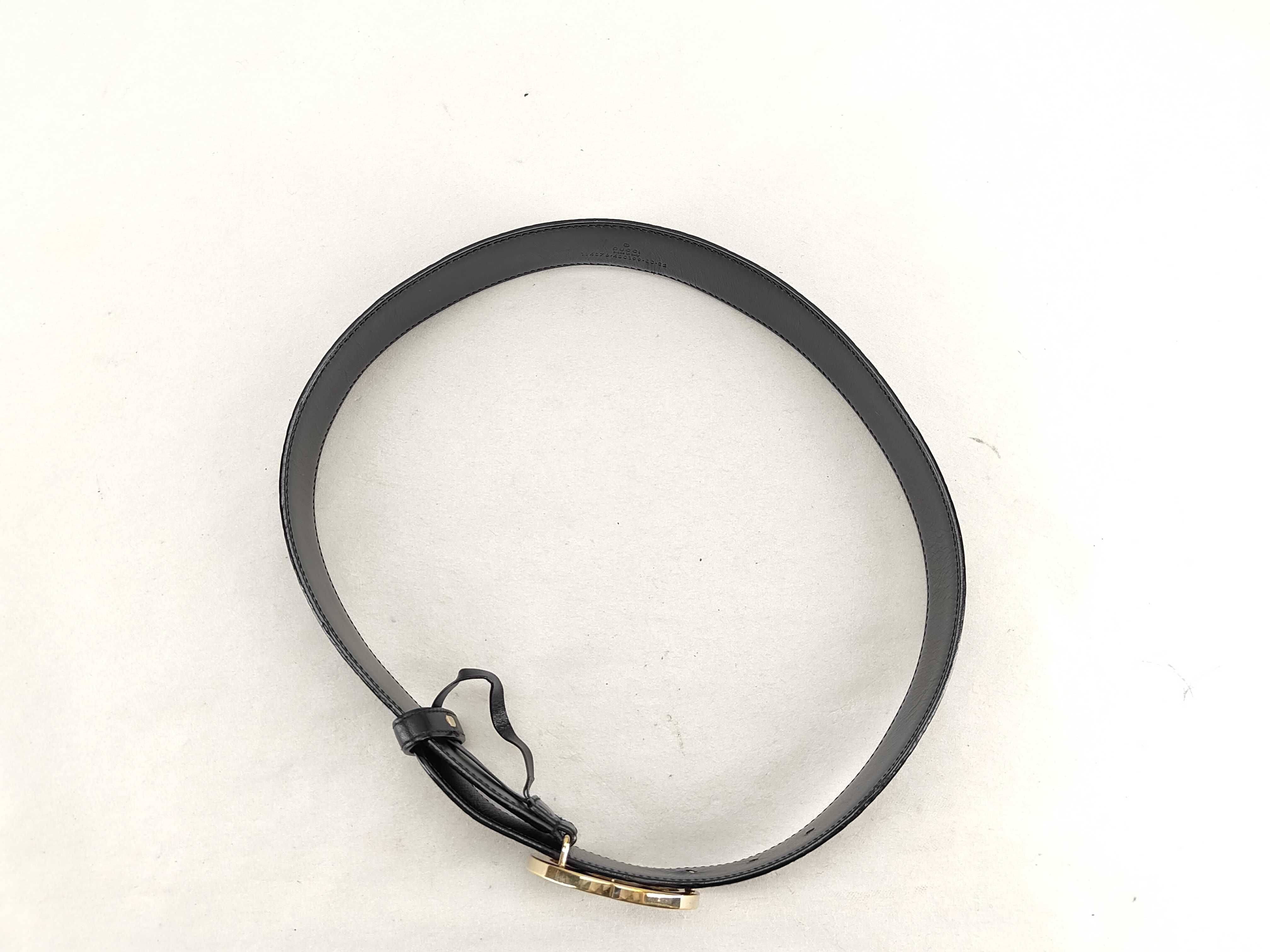 Interlocking G GG Pattern Leather Belt — view 3
