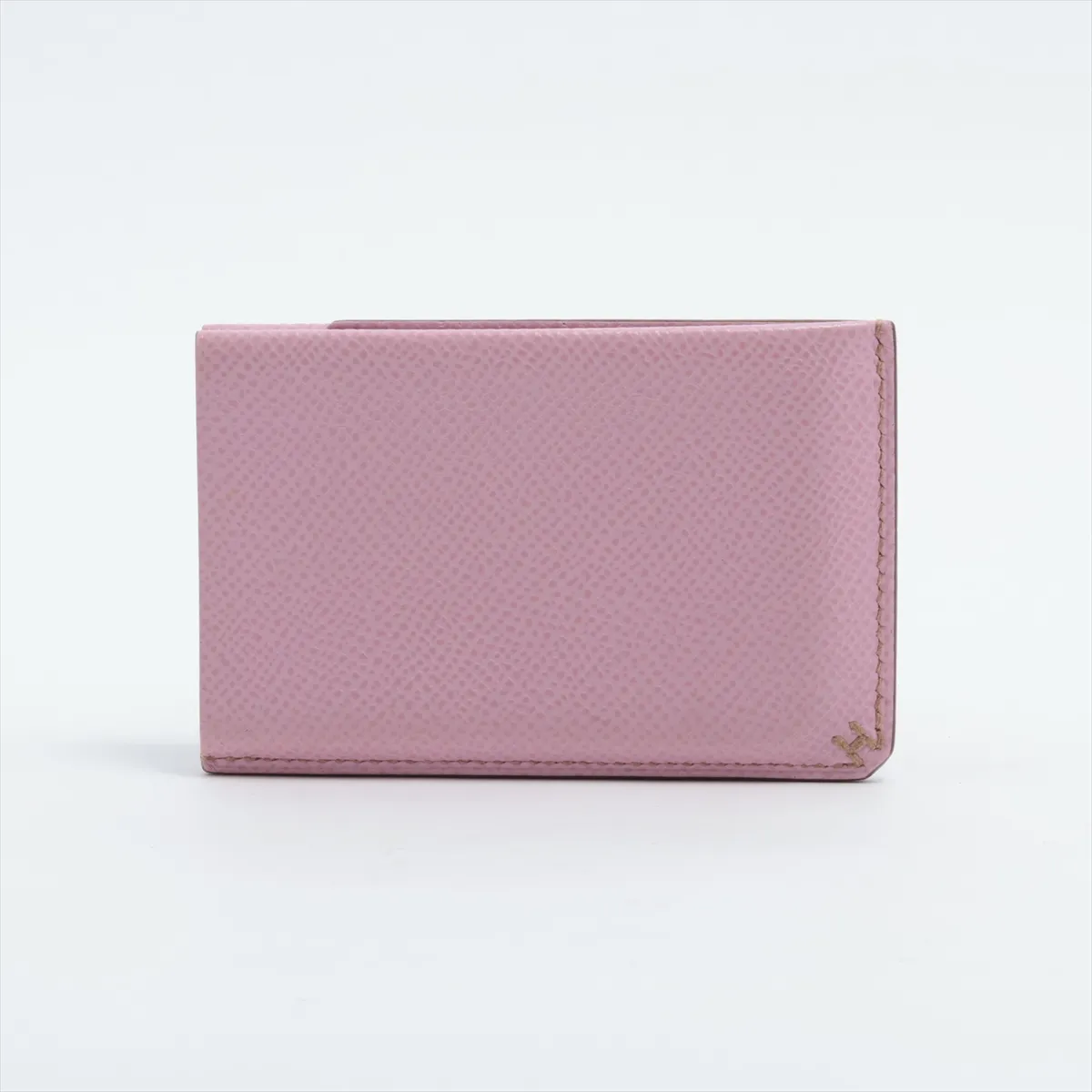 H Sellier Veau Epsom Card Case Pink U: 2022 — view 2