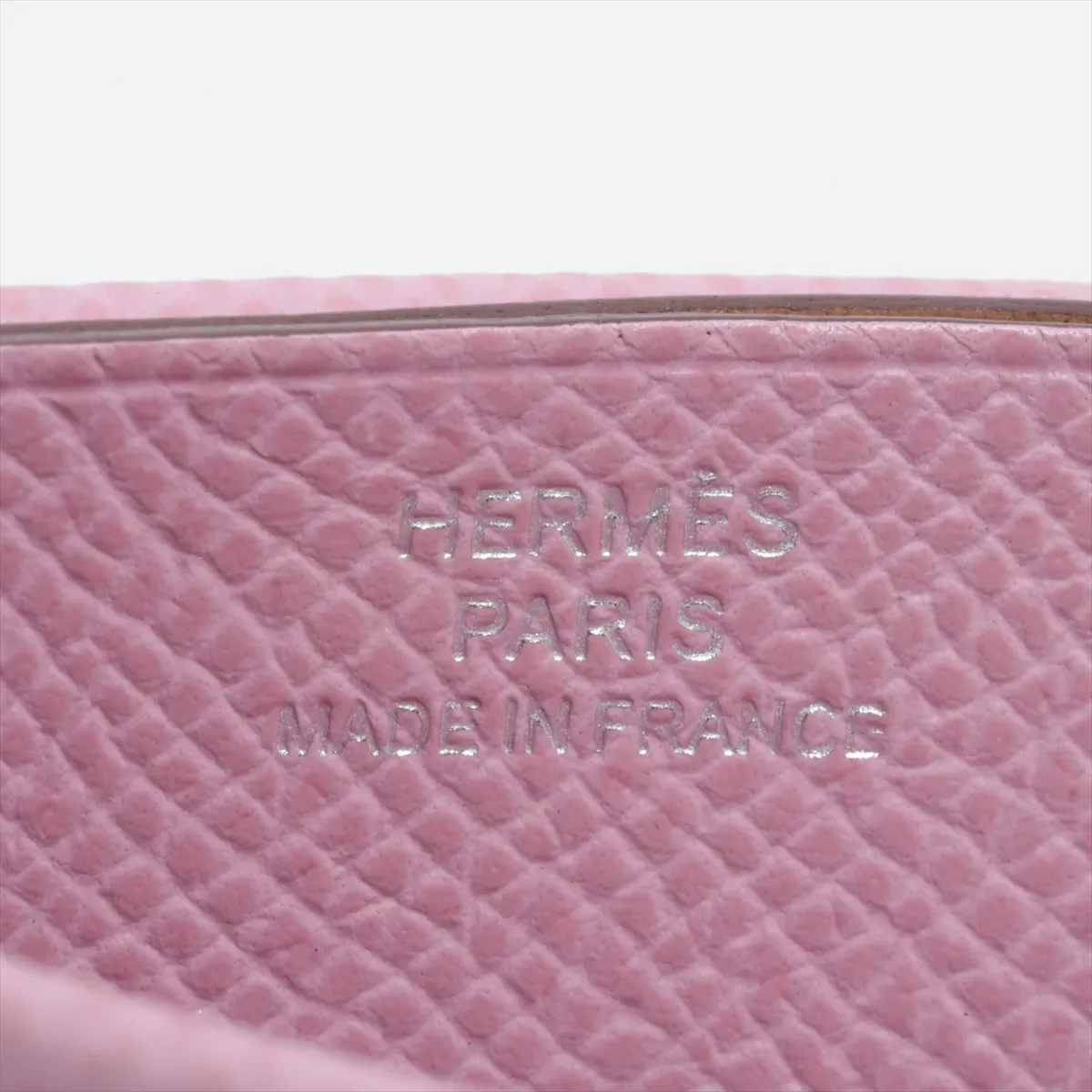 H Sellier Veau Epsom Card Case Pink U: 2022 — view 6
