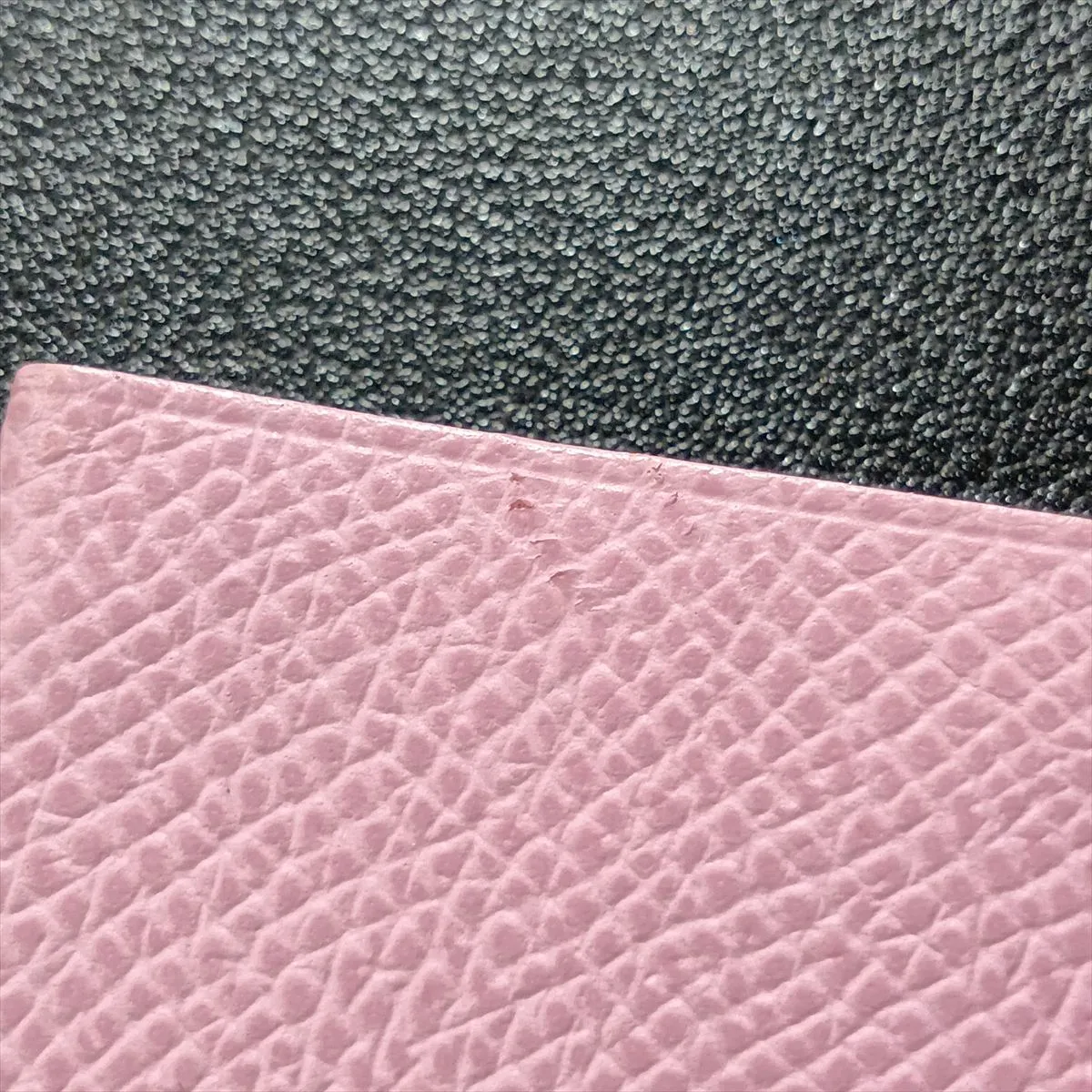H Sellier Veau Epsom Card Case Pink U: 2022 — view 8