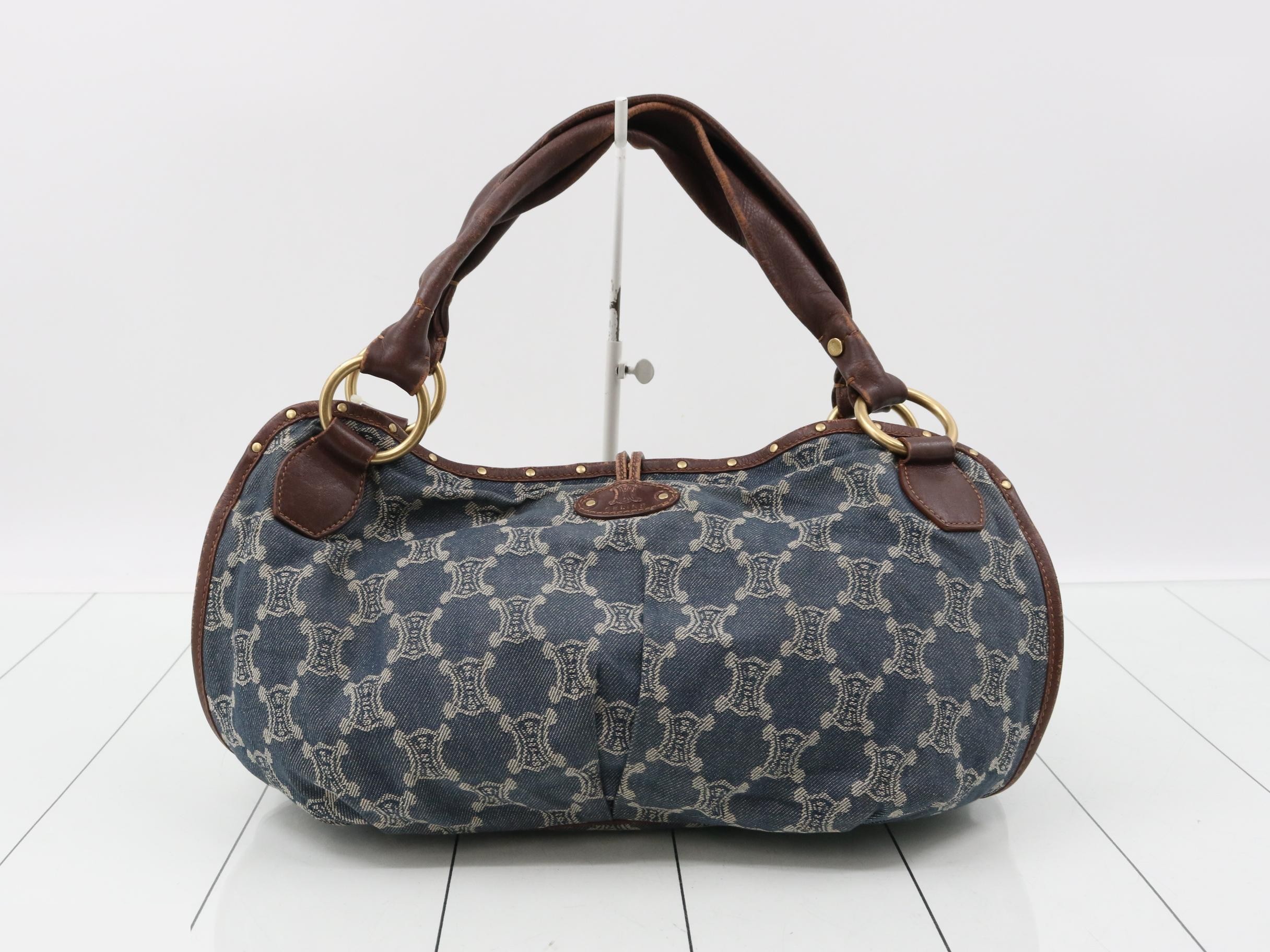 Paris Macadam Bittersweet Denim Semi-Shoulder Bag — view 2