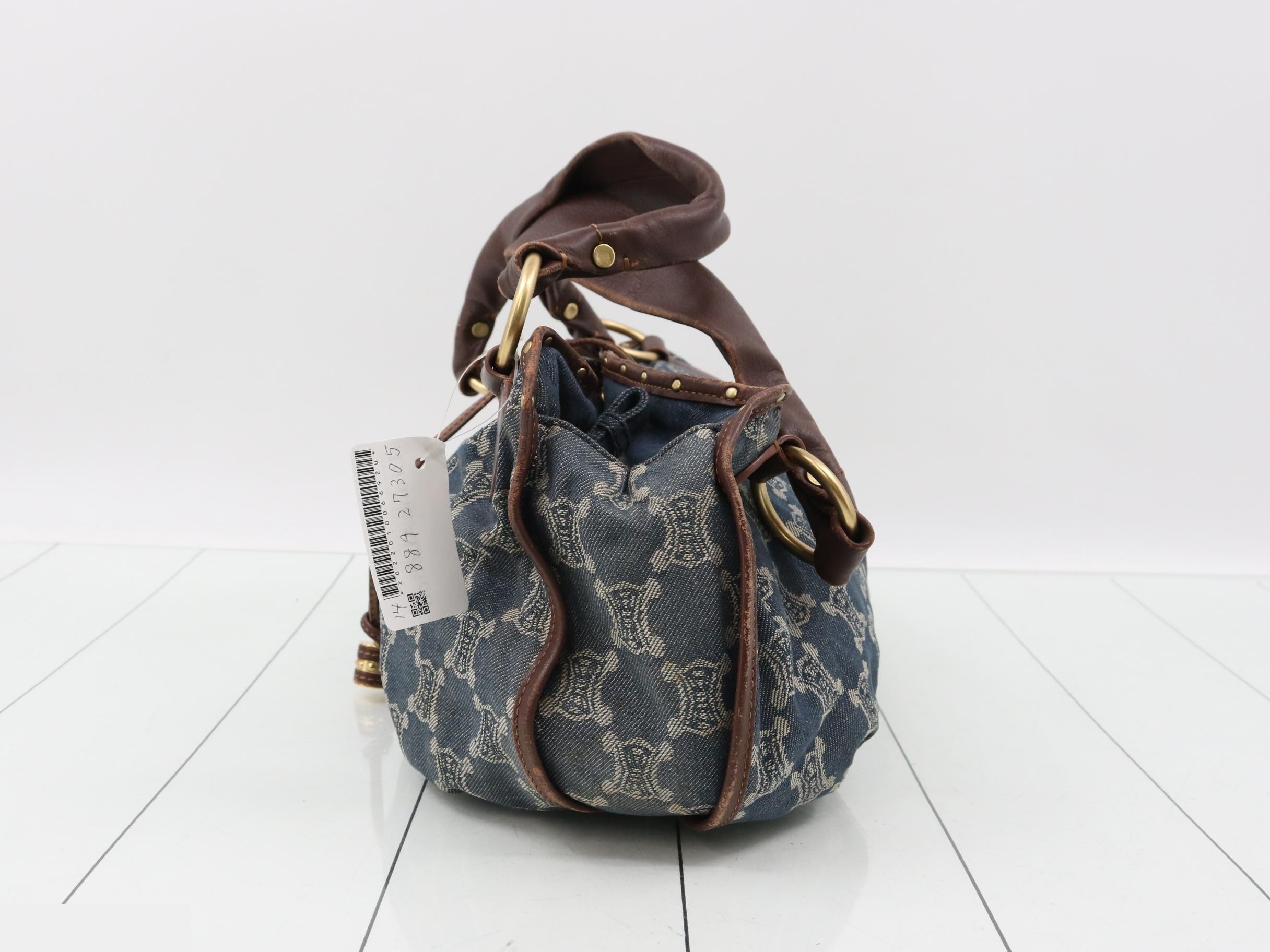 Paris Macadam Bittersweet Denim Semi-Shoulder Bag — view 3