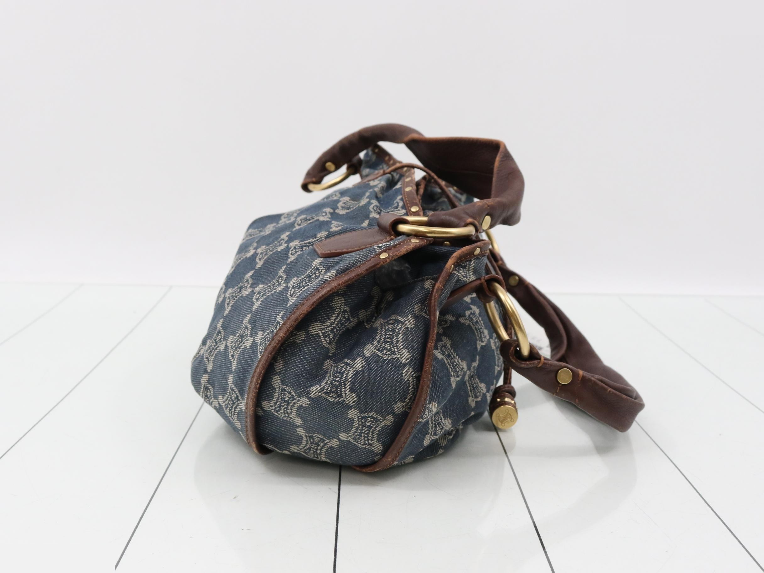 Paris Macadam Bittersweet Denim Semi-Shoulder Bag — view 4