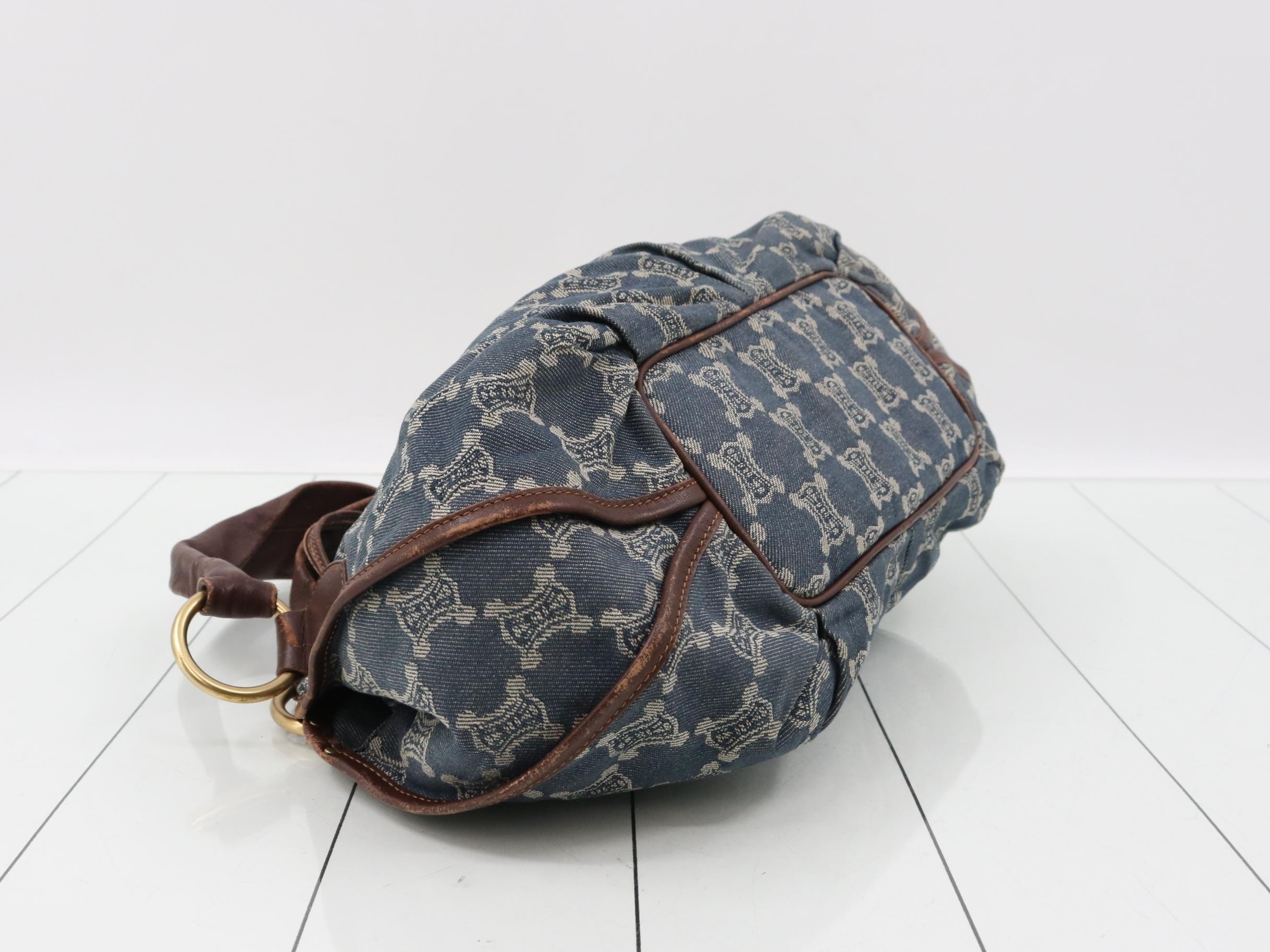 Paris Macadam Bittersweet Denim Semi-Shoulder Bag — view 5