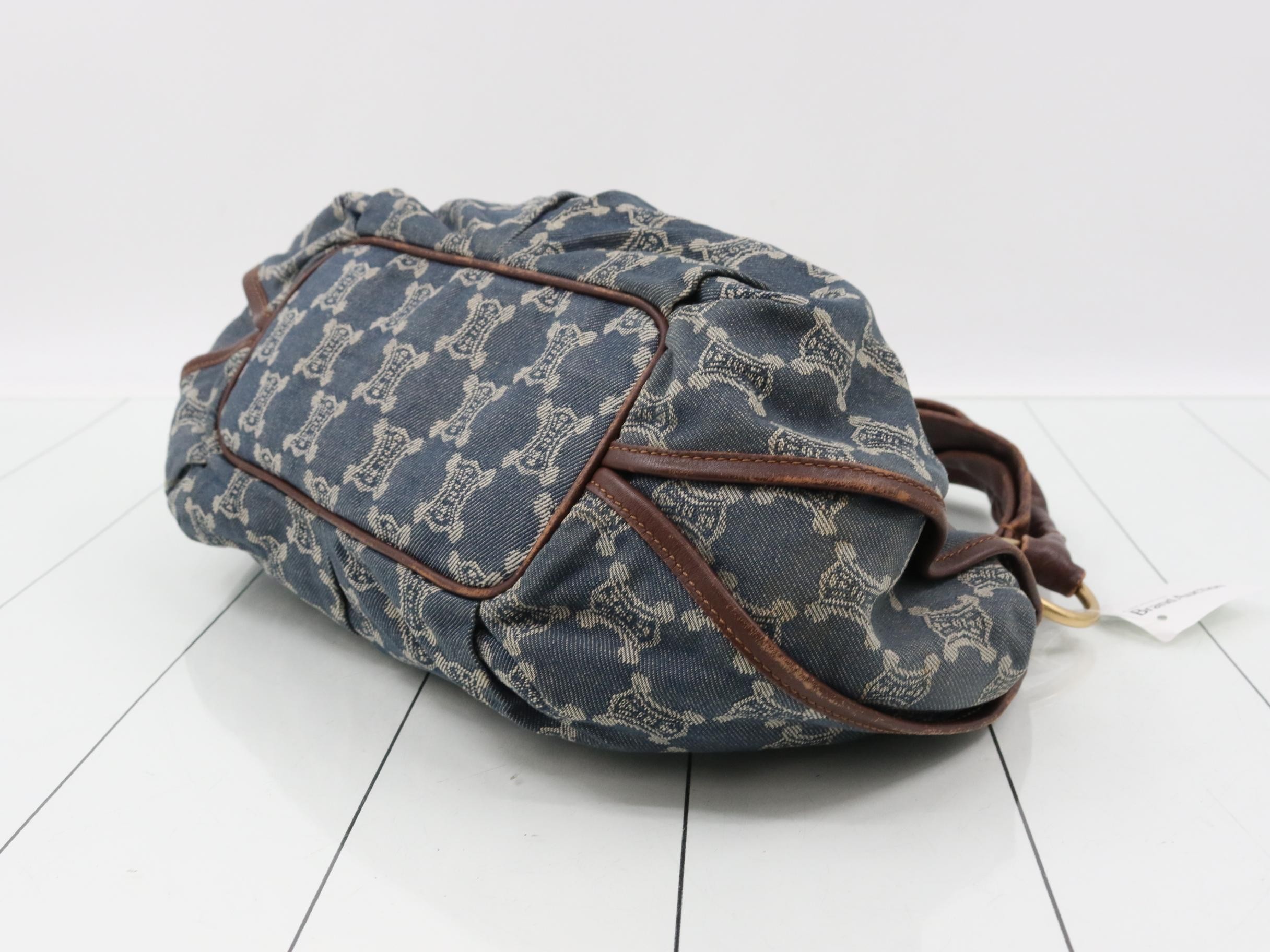 Paris Macadam Bittersweet Denim Semi-Shoulder Bag — view 6