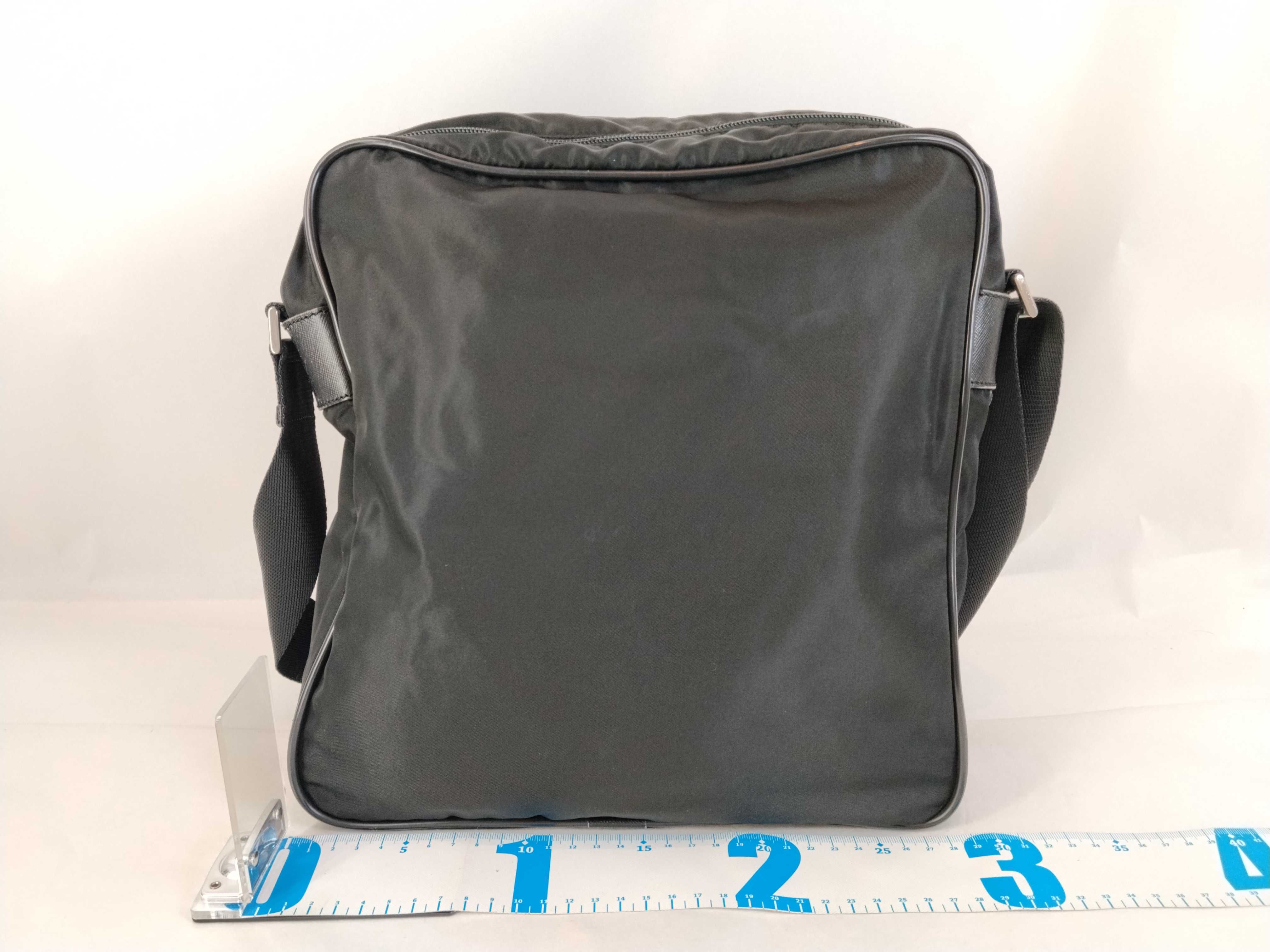 Nylon Shoulder Bag, Black Nylon Shoulder Bag — view 2