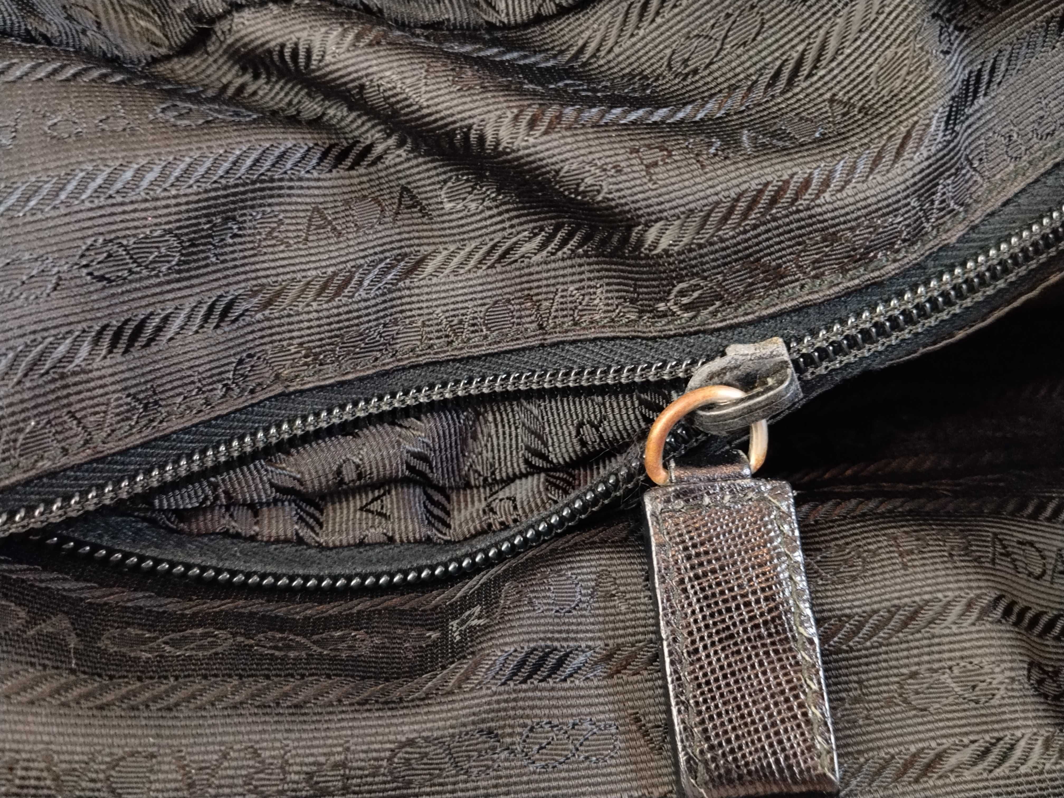 Nylon Shoulder Bag, Black Nylon Shoulder Bag — view 13
