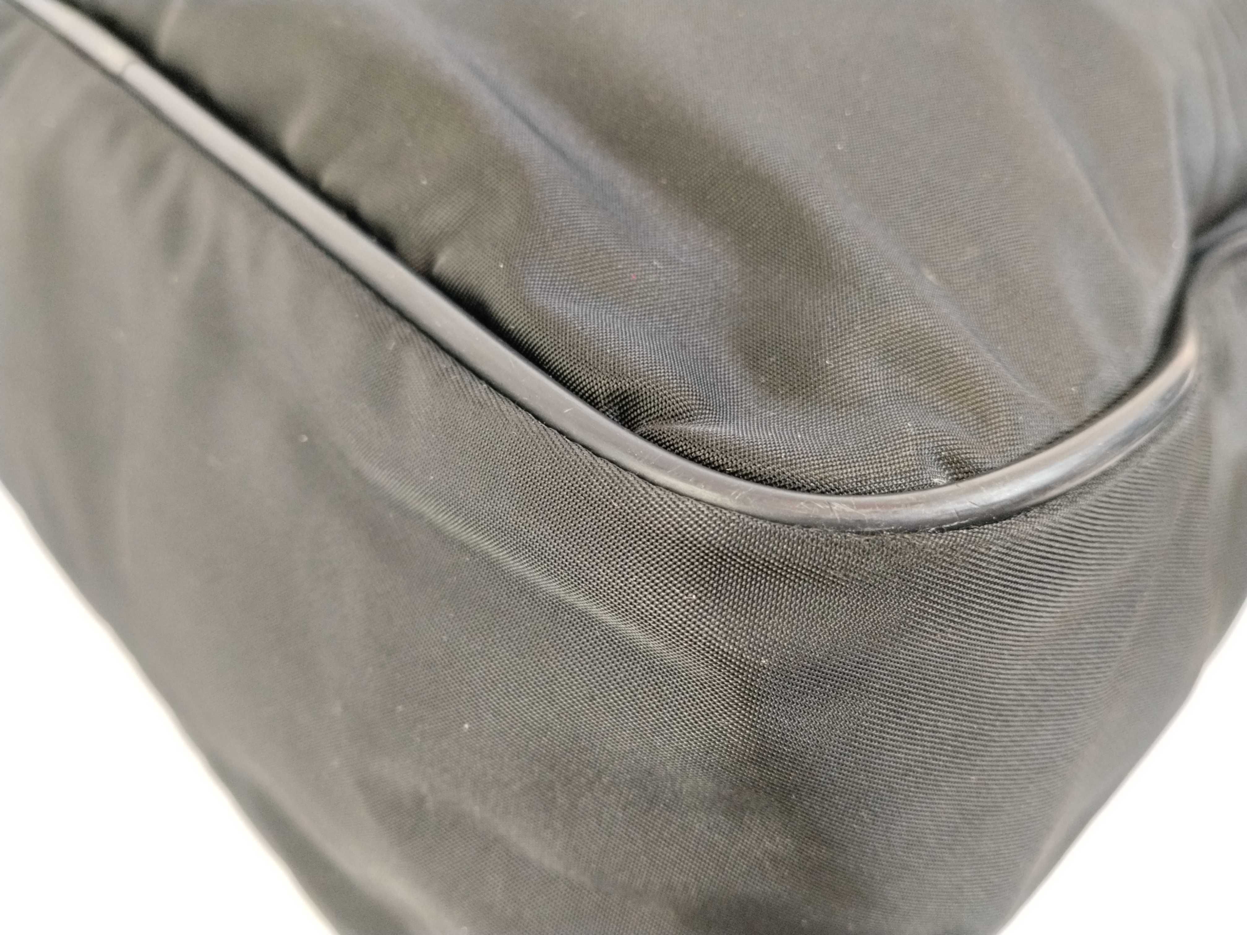 Nylon Shoulder Bag, Black Nylon Shoulder Bag — view 6