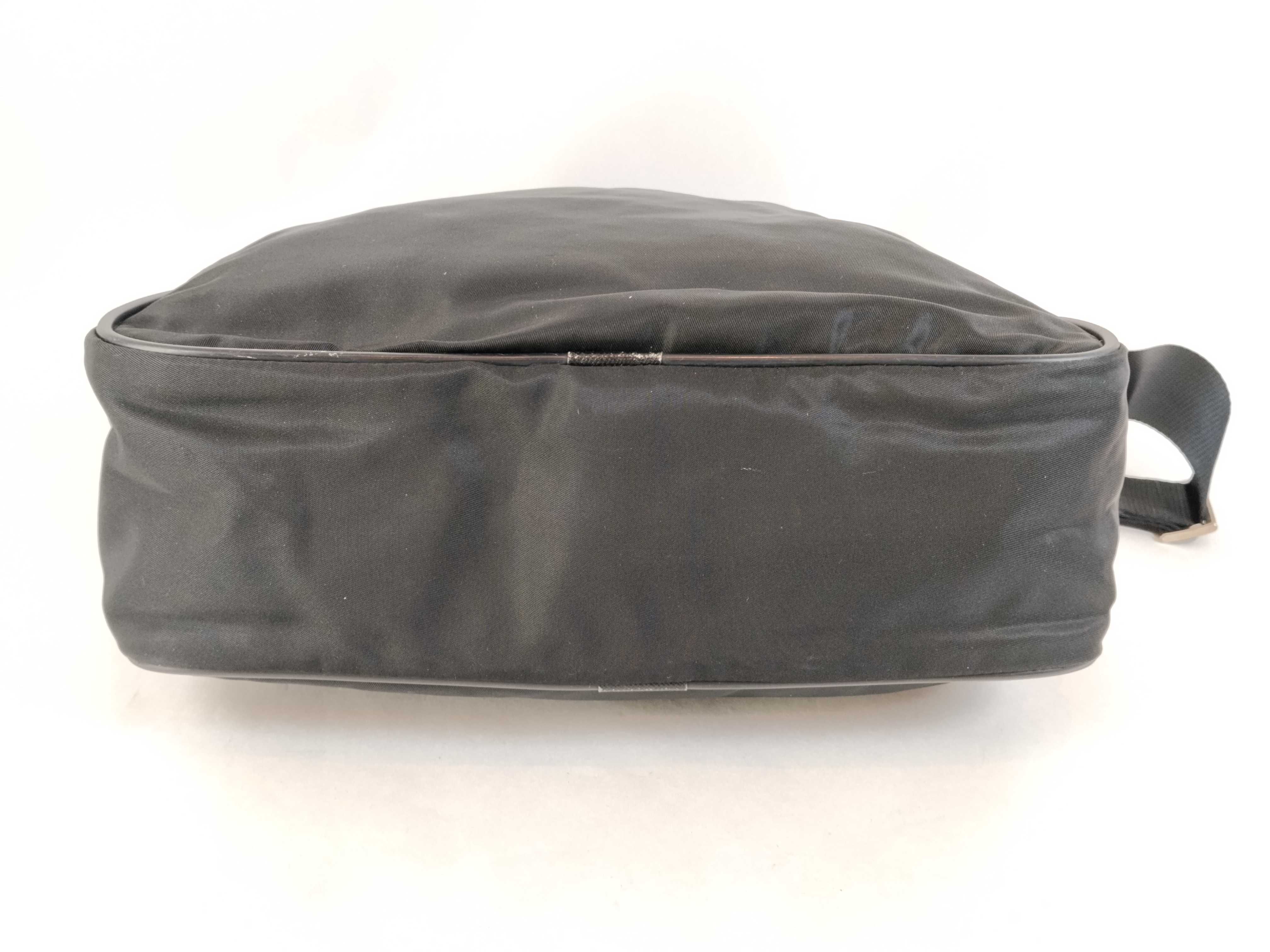 Nylon Shoulder Bag, Black Nylon Shoulder Bag — view 7