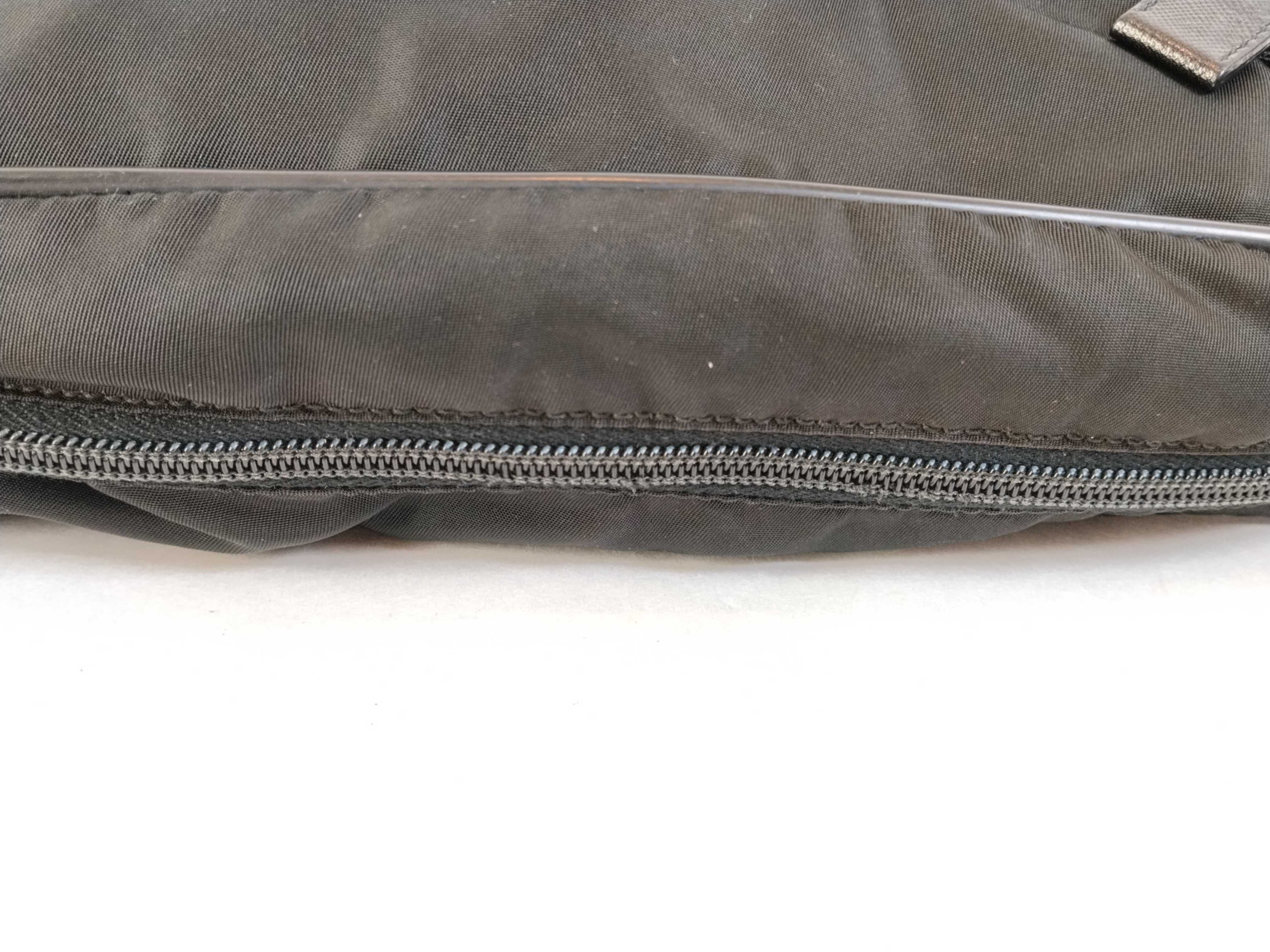 Nylon Shoulder Bag, Black Nylon Shoulder Bag — view 8