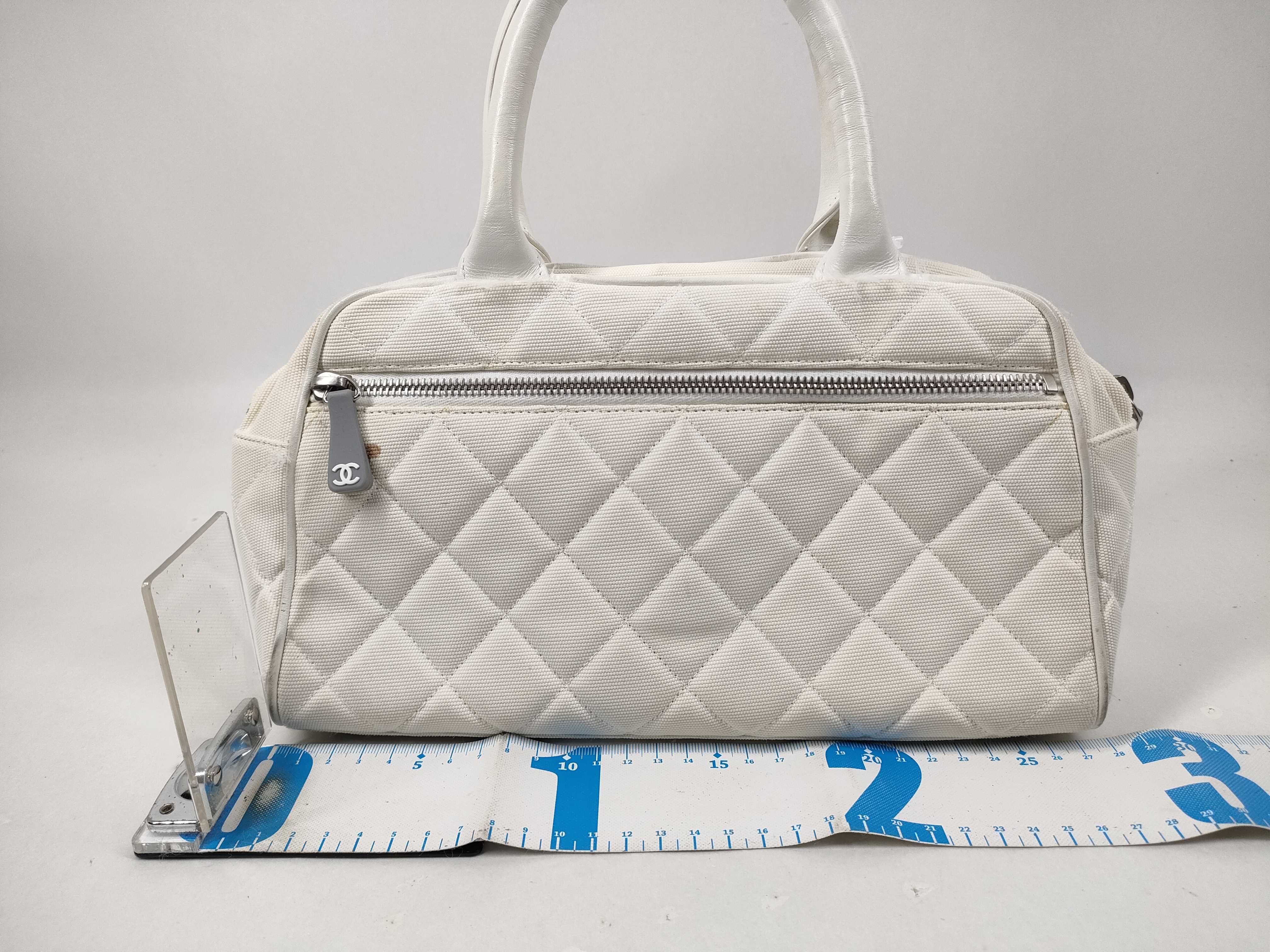 Sport Matelassé Canvas Handbag Mini Boston Bag — view 2
